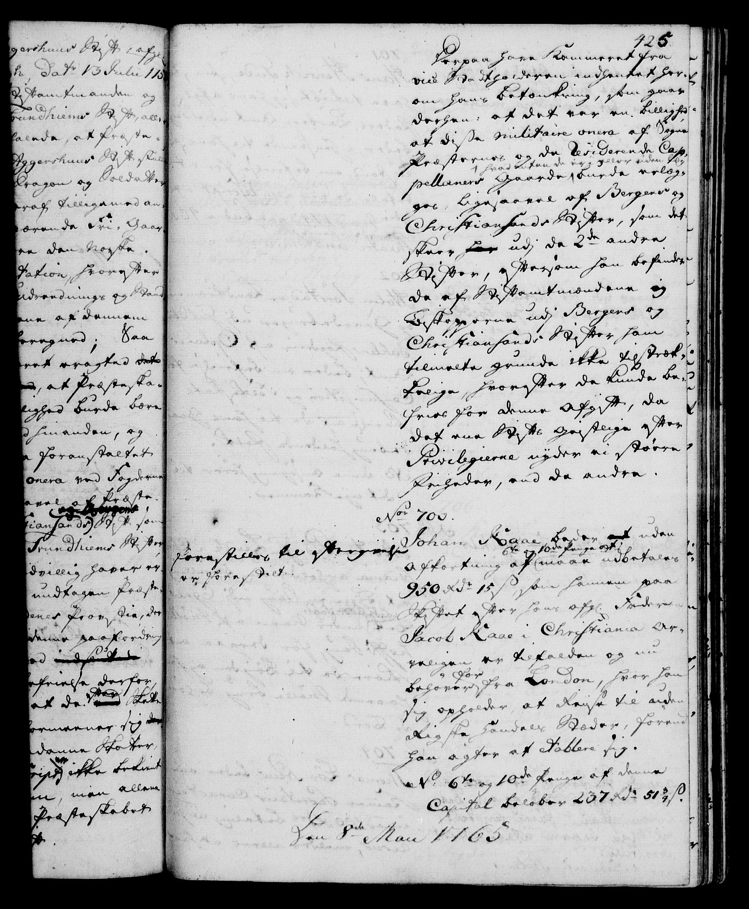 Rentekammeret, Kammerkanselliet, RA/EA-3111/G/Gh/Gha/L0035: Norsk ekstraktmemorialprotokoll (merket RK 53.80), 1759-1771, p. 425