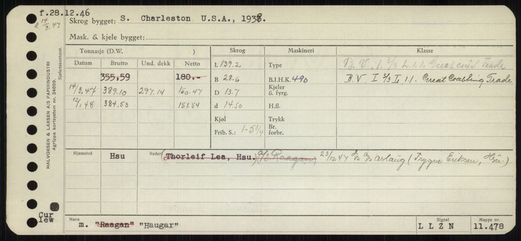 Sjøfartsdirektoratet med forløpere, Skipsmålingen, RA/S-1627/H/Hb/L0002: Fartøy, E-H, p. 331