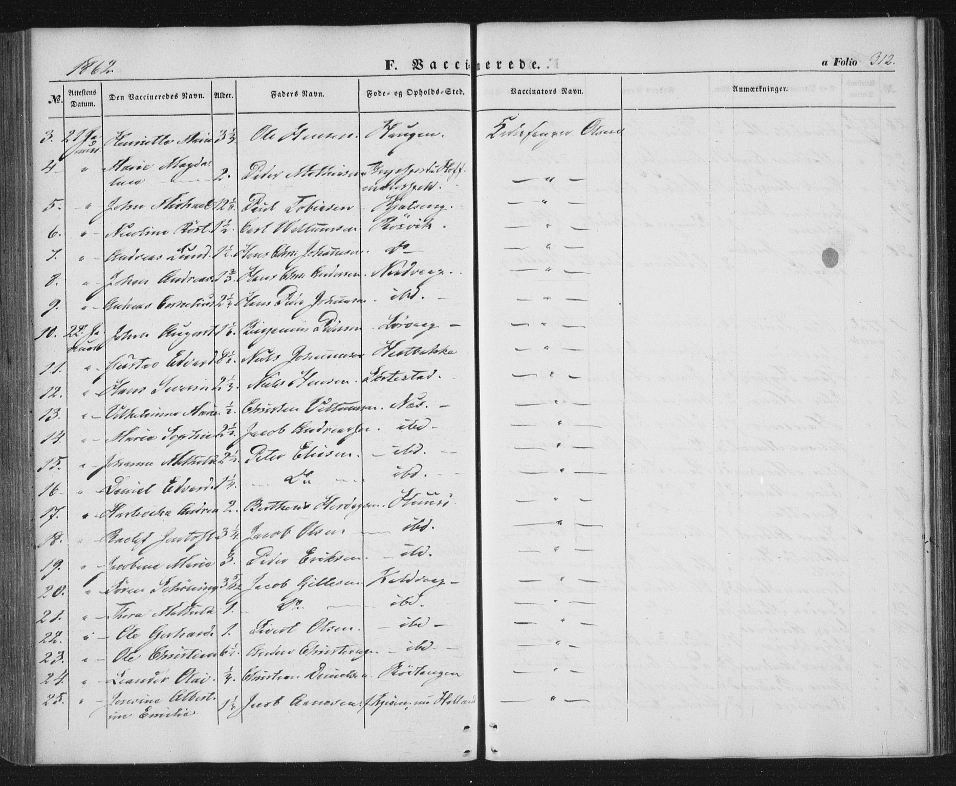 Ministerialprotokoller, klokkerbøker og fødselsregistre - Nordland, SAT/A-1459/859/L0844: Parish register (official) no. 859A04, 1849-1862, p. 312