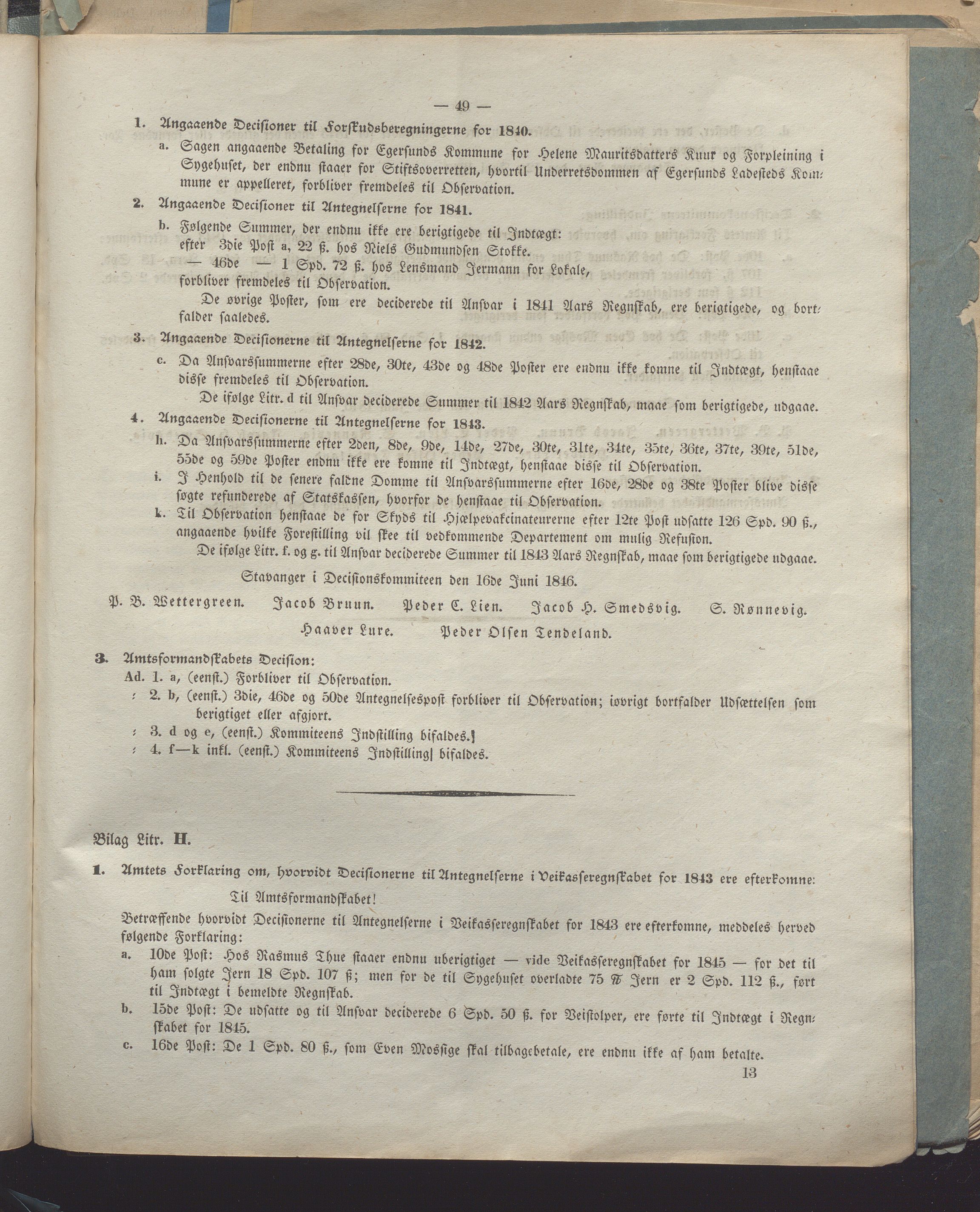 Rogaland fylkeskommune - Fylkesrådmannen , IKAR/A-900/A, 1838-1848, p. 272