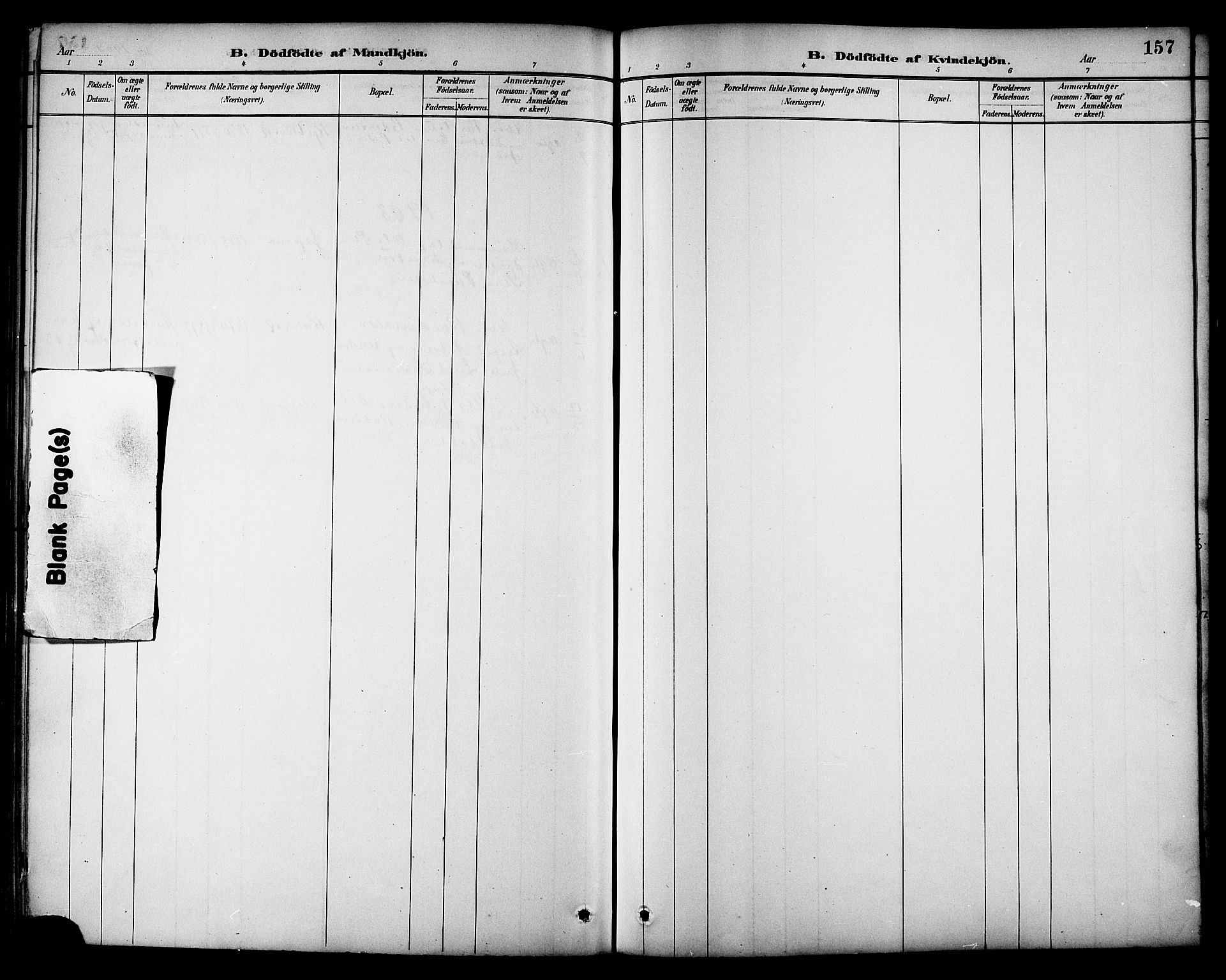 Ministerialprotokoller, klokkerbøker og fødselsregistre - Nordland, AV/SAT-A-1459/861/L0869: Parish register (official) no. 861A04, 1889-1903, p. 157