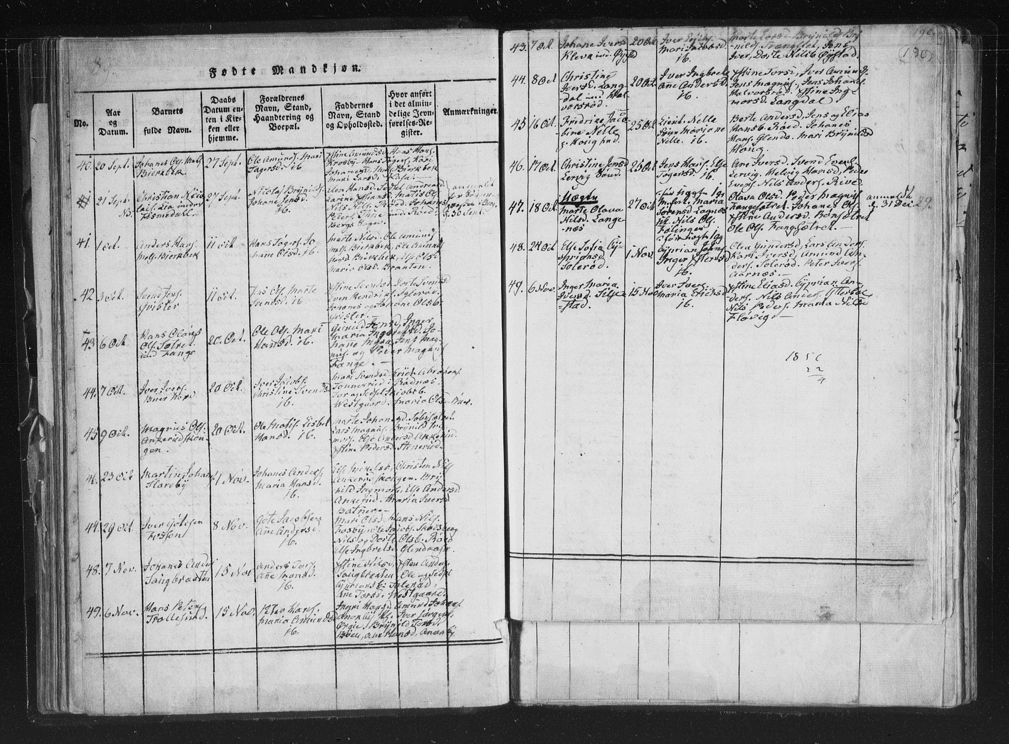 Aremark prestekontor Kirkebøker, SAO/A-10899/F/Fc/L0001: Parish register (official) no. III 1, 1814-1834, p. 189-190