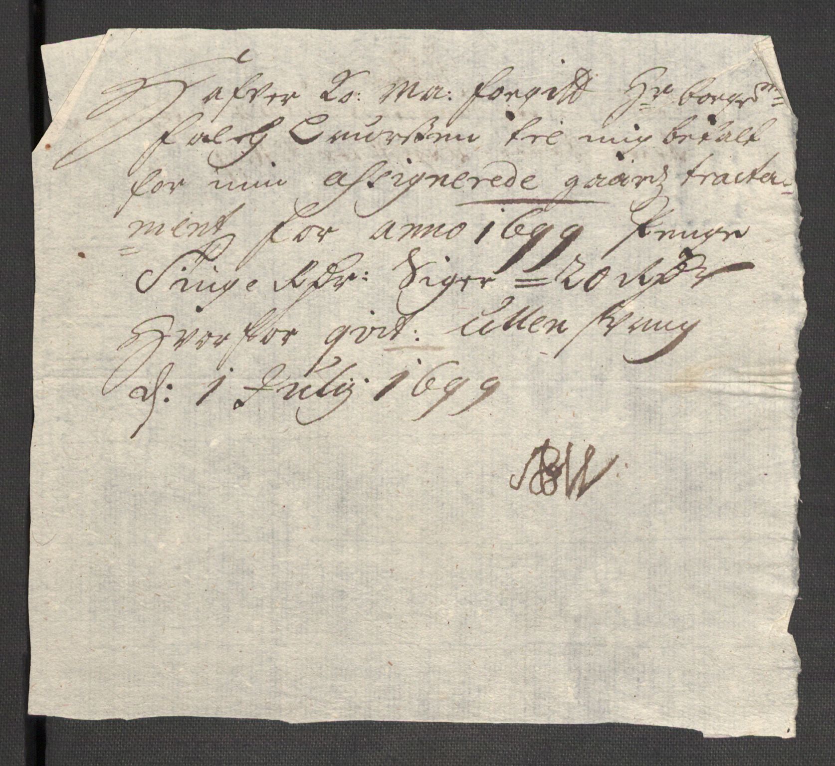 Rentekammeret inntil 1814, Reviderte regnskaper, Fogderegnskap, AV/RA-EA-4092/R48/L2978: Fogderegnskap Sunnhordland og Hardanger, 1699, p. 372