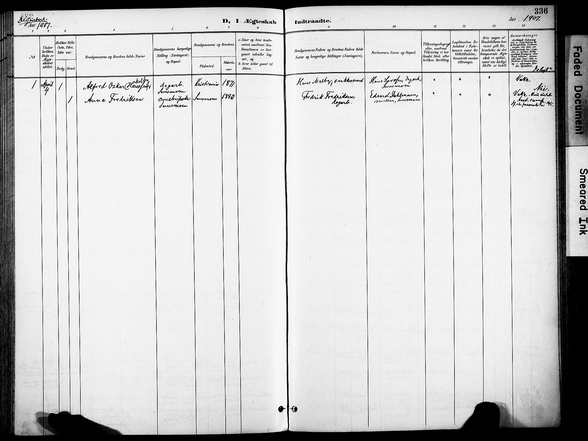 Eiker kirkebøker, AV/SAKO-A-4/F/Fb/L0003: Parish register (official) no. II 3, 1896-1942, p. 336