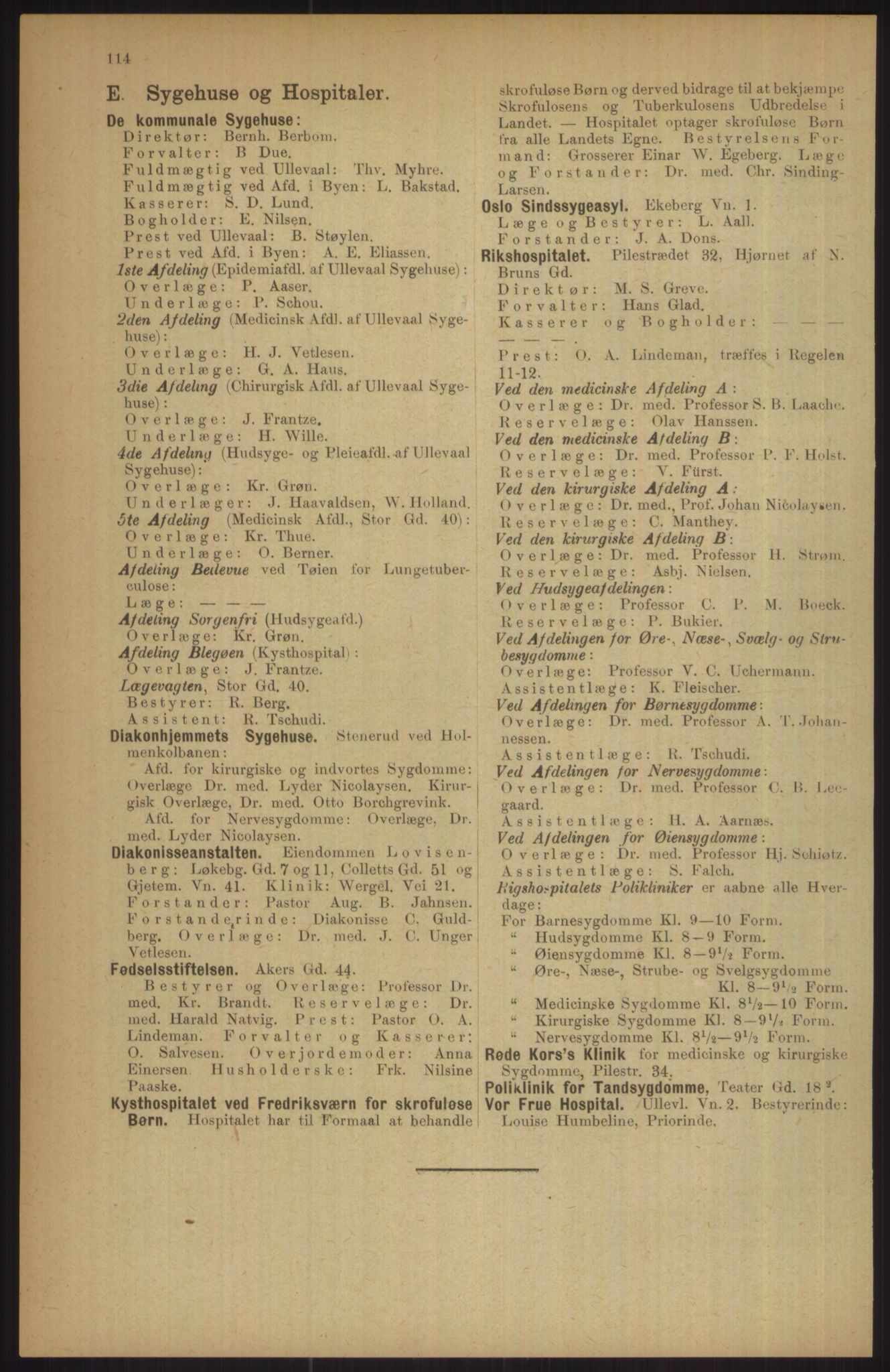 Kristiania/Oslo adressebok, PUBL/-, 1911, p. 114