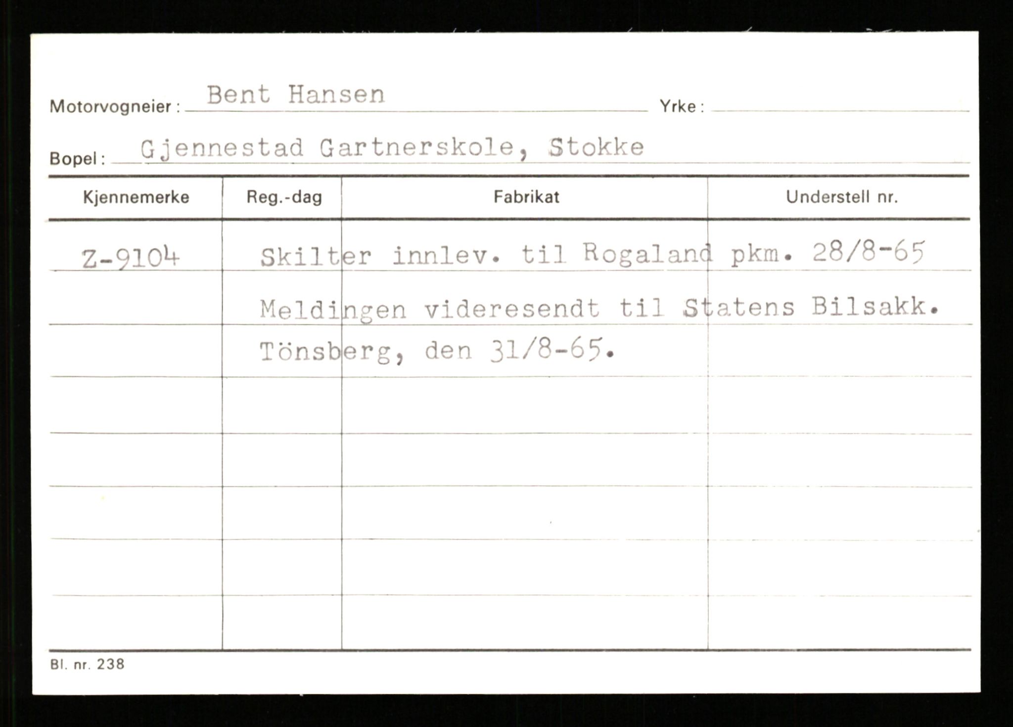 Stavanger trafikkstasjon, SAST/A-101942/0/G/L0002: Registreringsnummer: 5791 - 10405, 1930-1971, p. 2199