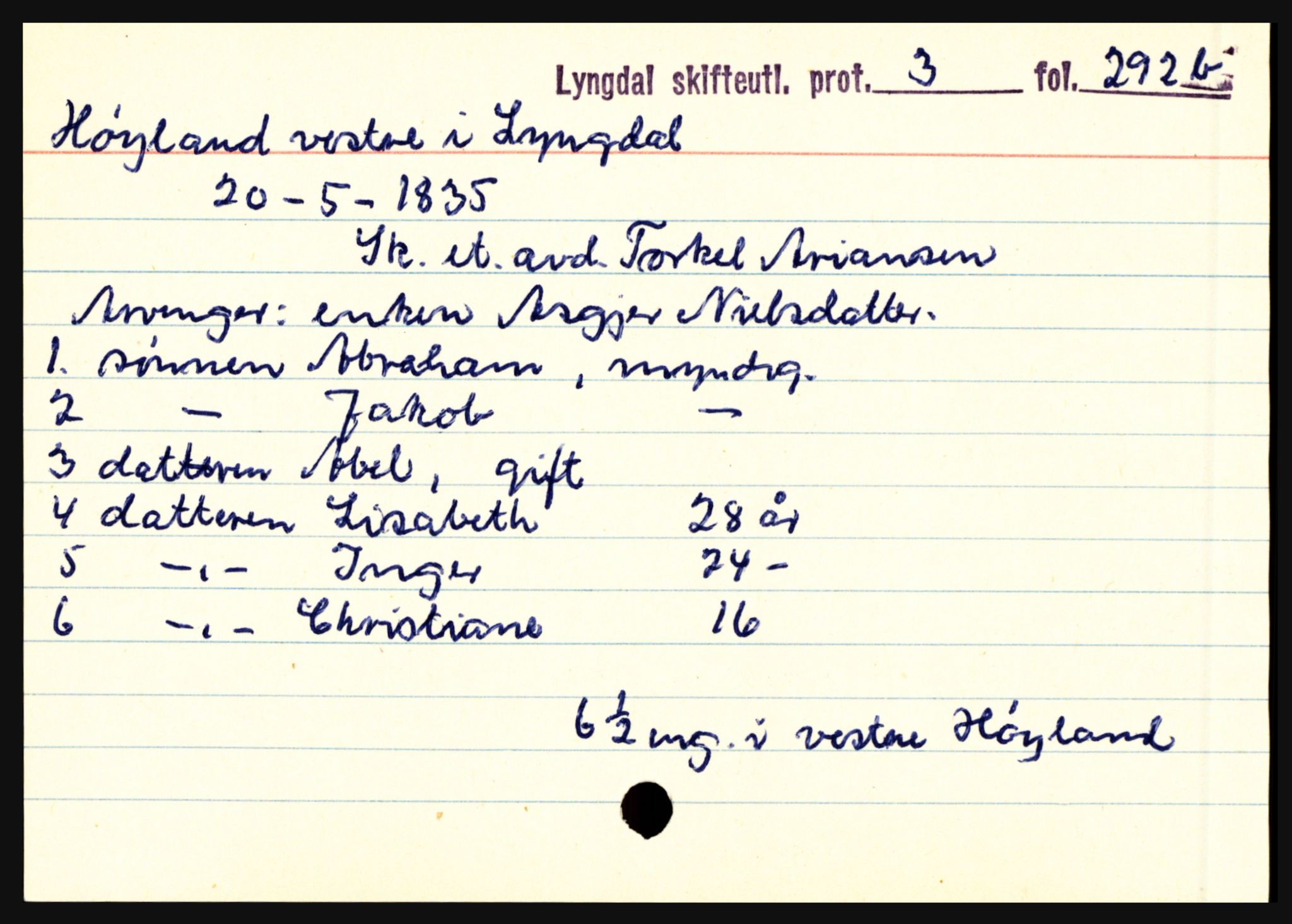 Lyngdal sorenskriveri, AV/SAK-1221-0004/H, p. 5481