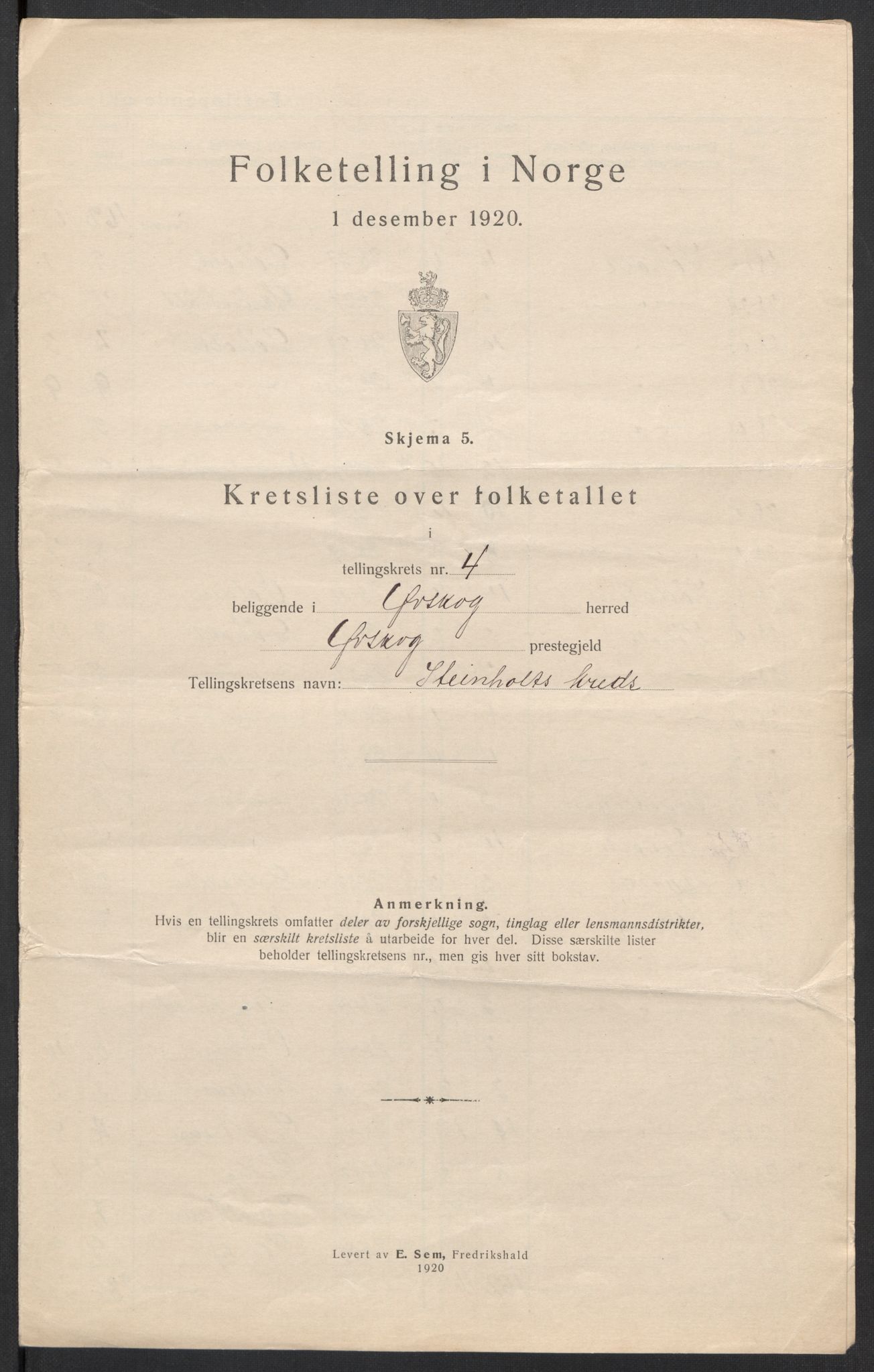 SAT, 1920 census for Ørskog, 1920, p. 16