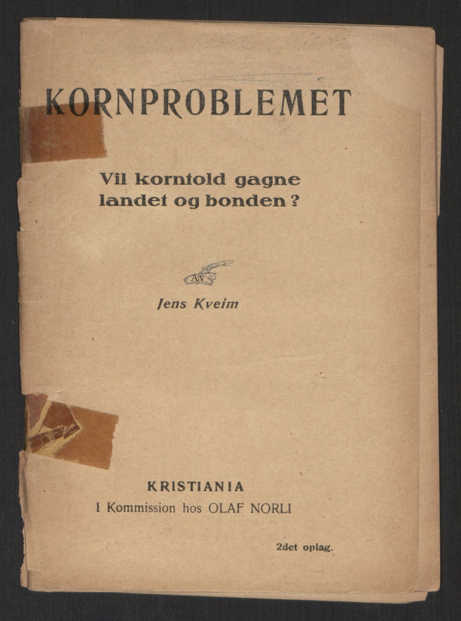 Venstres Hovedorganisasjon, RA/PA-0876/X/L0001: De eldste skrifter, 1860-1936, p. 942