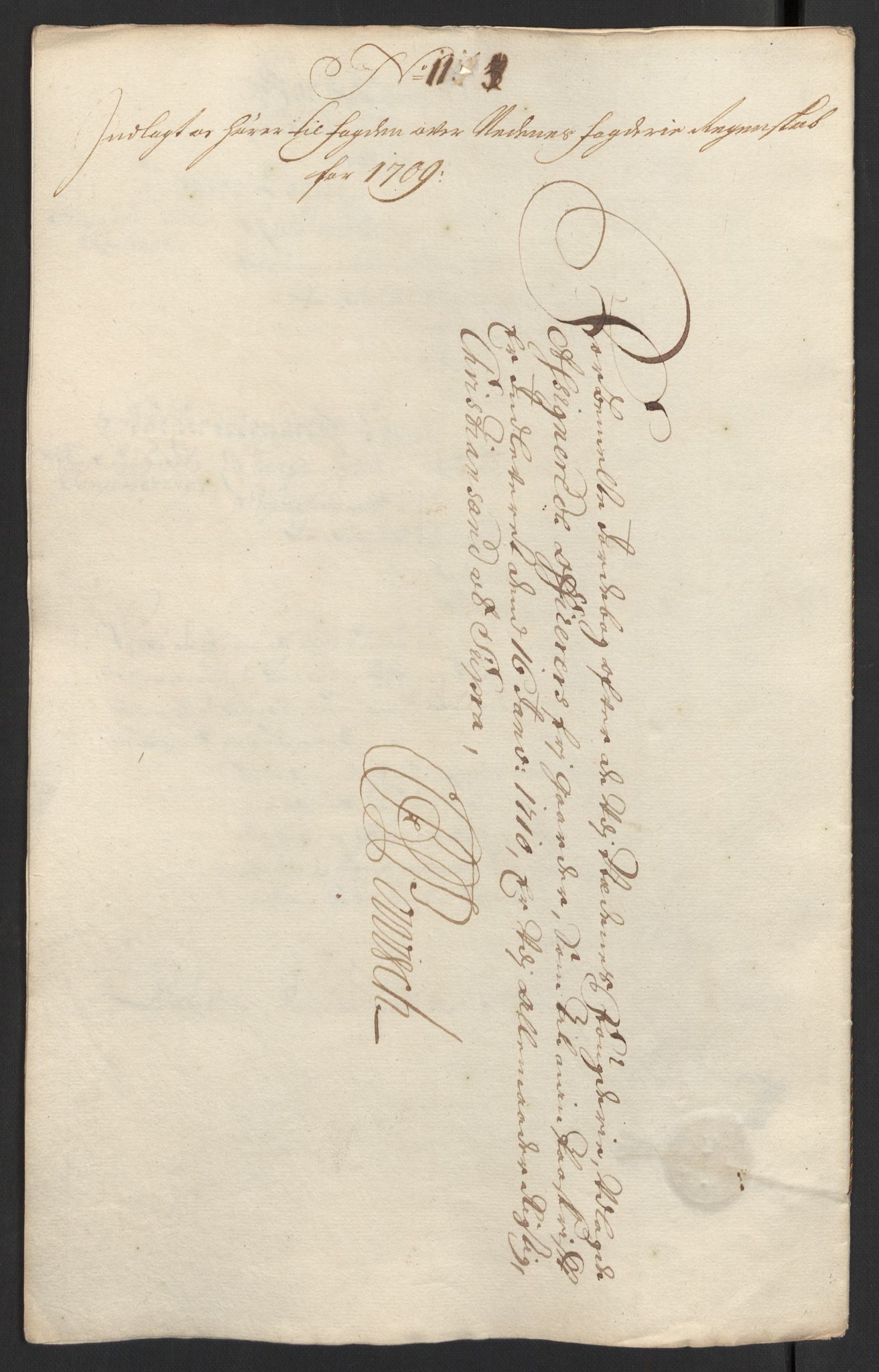 Rentekammeret inntil 1814, Reviderte regnskaper, Fogderegnskap, AV/RA-EA-4092/R39/L2318: Fogderegnskap Nedenes, 1706-1709, p. 481