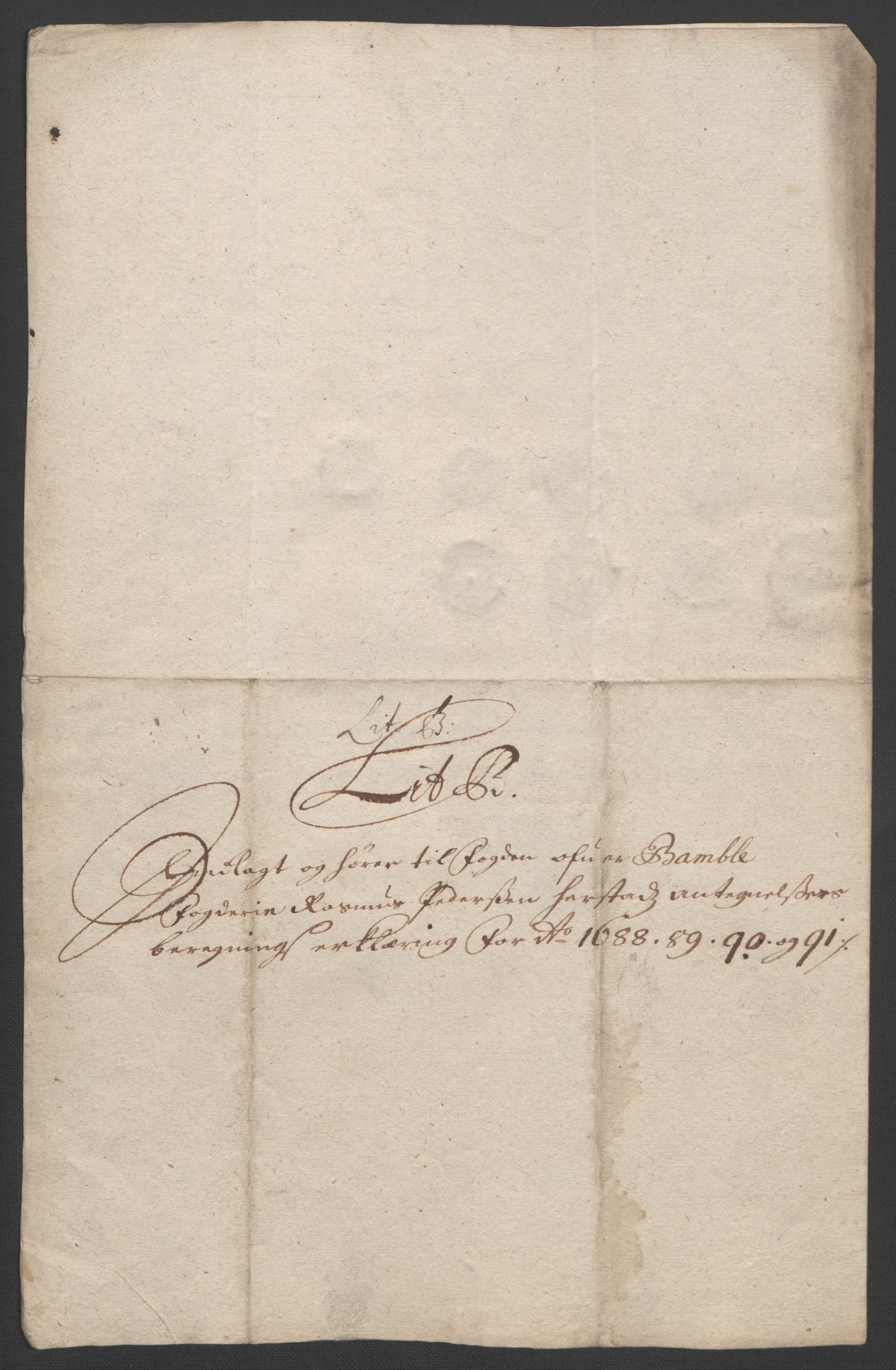 Rentekammeret inntil 1814, Reviderte regnskaper, Fogderegnskap, AV/RA-EA-4092/R34/L2053: Fogderegnskap Bamble, 1693, p. 250