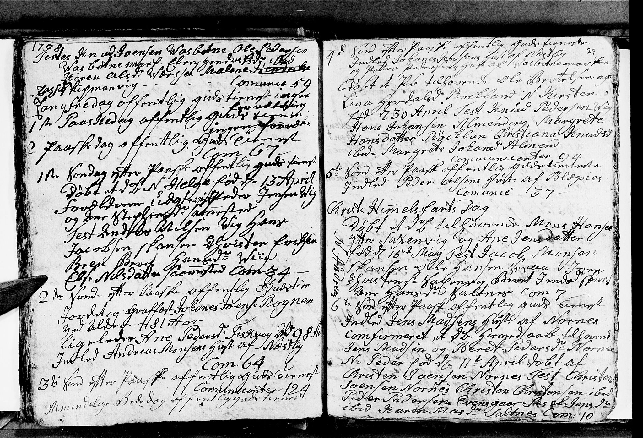 Ministerialprotokoller, klokkerbøker og fødselsregistre - Nordland, AV/SAT-A-1459/847/L0674: Parish register (copy) no. 847C02, 1793-1807, p. 29