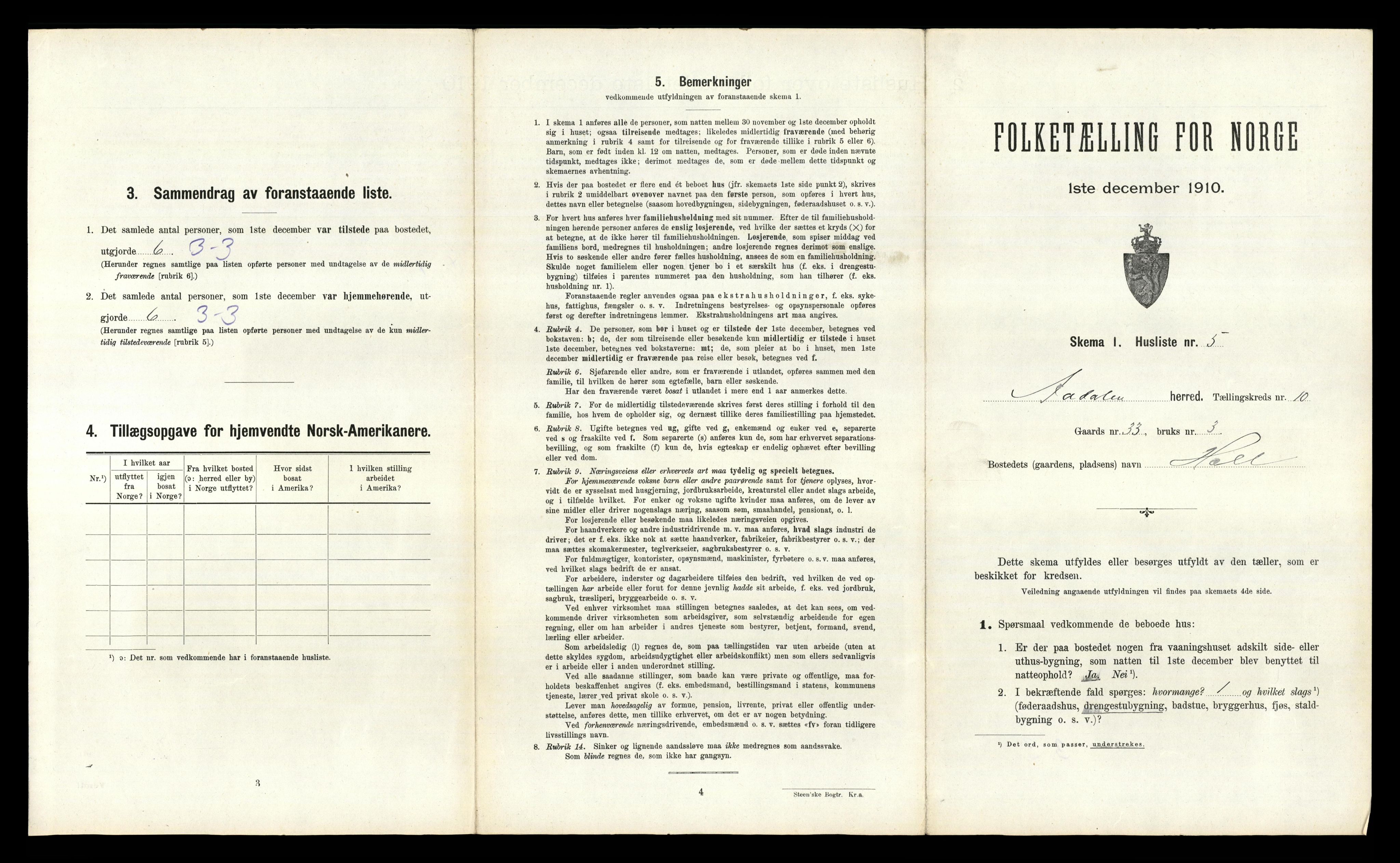 RA, 1910 census for Ådal, 1910, p. 891