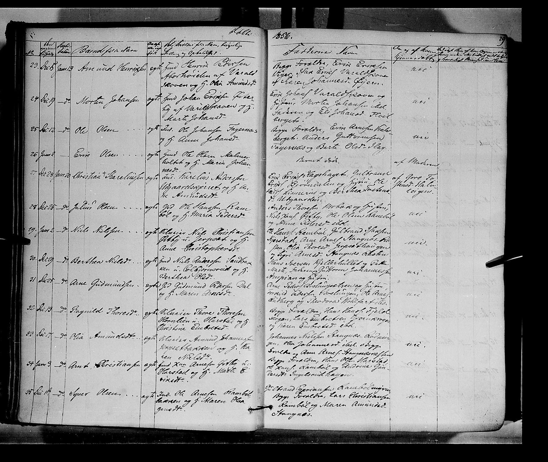 Vinger prestekontor, SAH/PREST-024/H/Ha/Haa/L0010: Parish register (official) no. 10, 1855-1861, p. 29