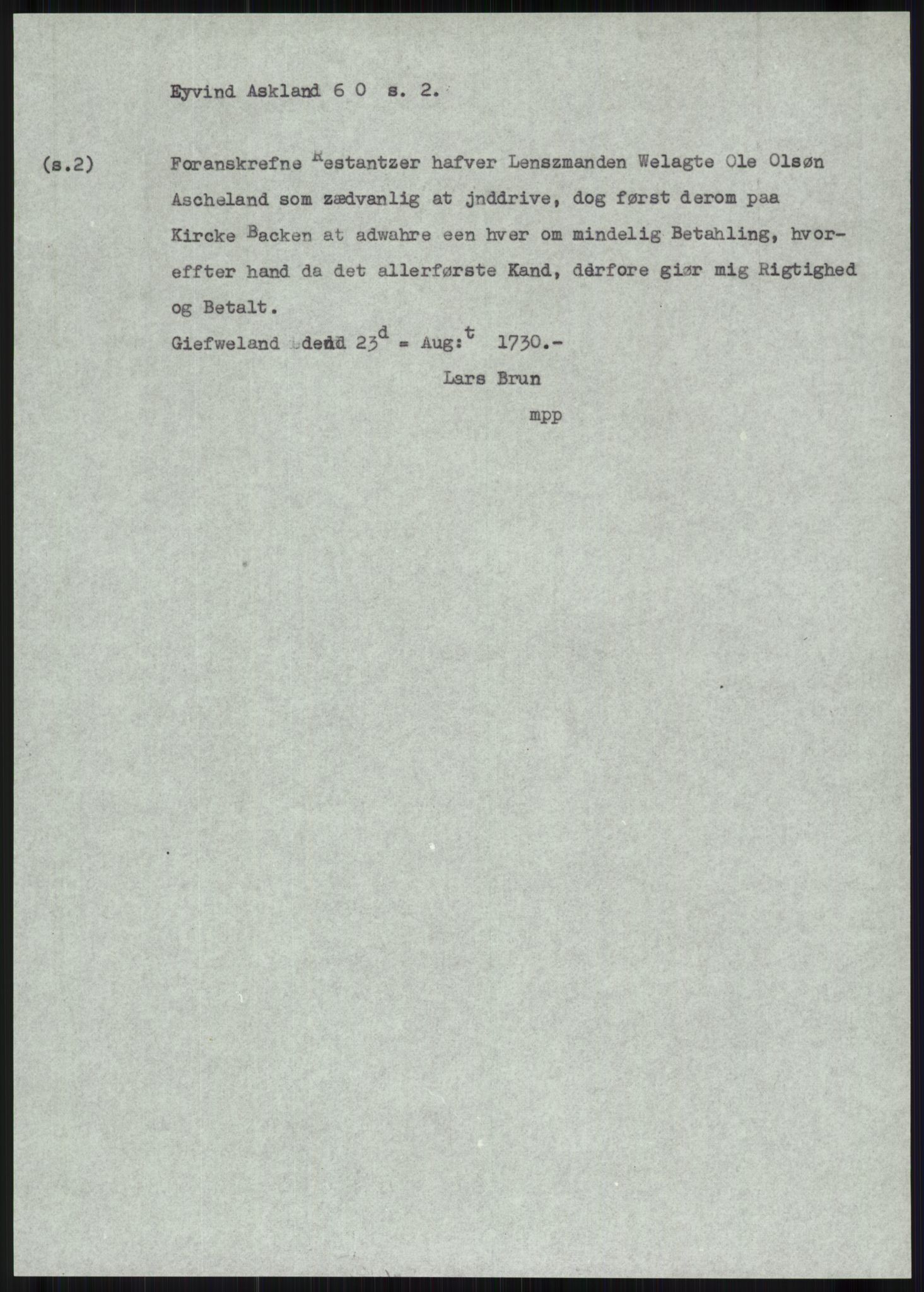 Samlinger til kildeutgivelse, Diplomavskriftsamlingen, AV/RA-EA-4053/H/Ha, p. 317