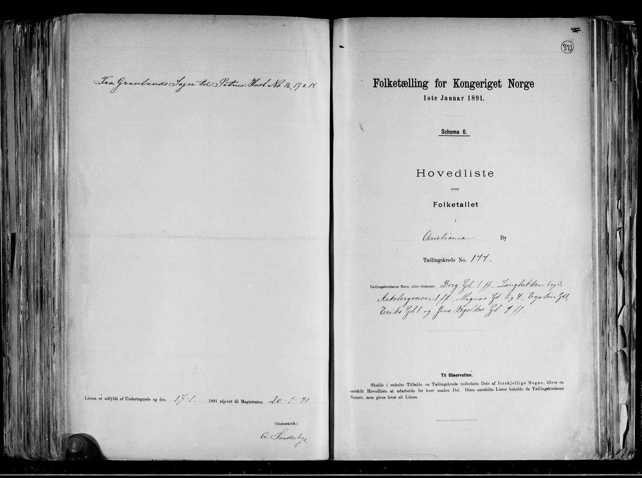 RA, 1891 census for 0301 Kristiania, 1891, p. 88153