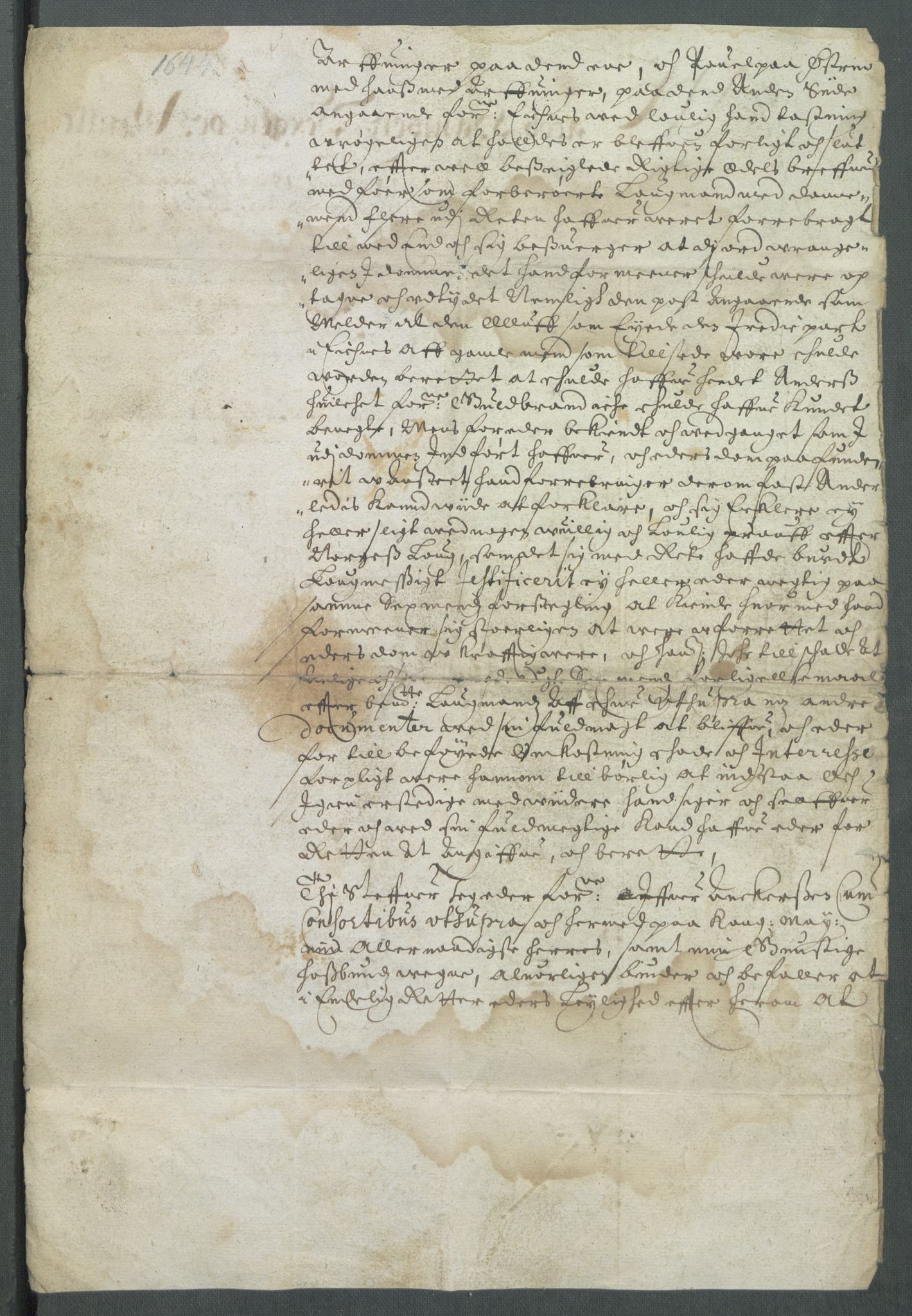 Riksarkivets diplomsamling, AV/RA-EA-5965/F02/L0158: Dokumenter, 1644-1645, p. 28