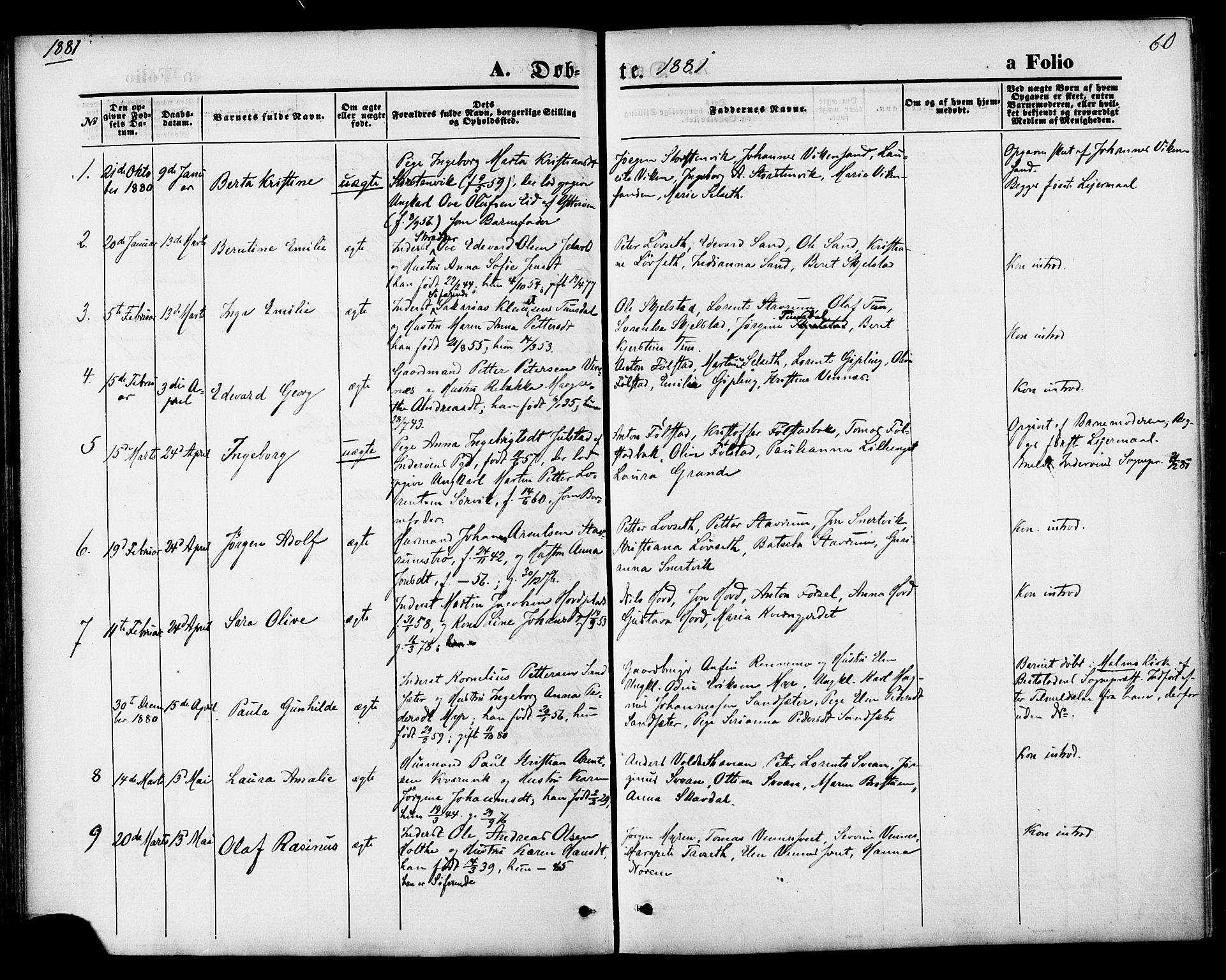 Ministerialprotokoller, klokkerbøker og fødselsregistre - Nord-Trøndelag, SAT/A-1458/744/L0419: Parish register (official) no. 744A03, 1867-1881, p. 60