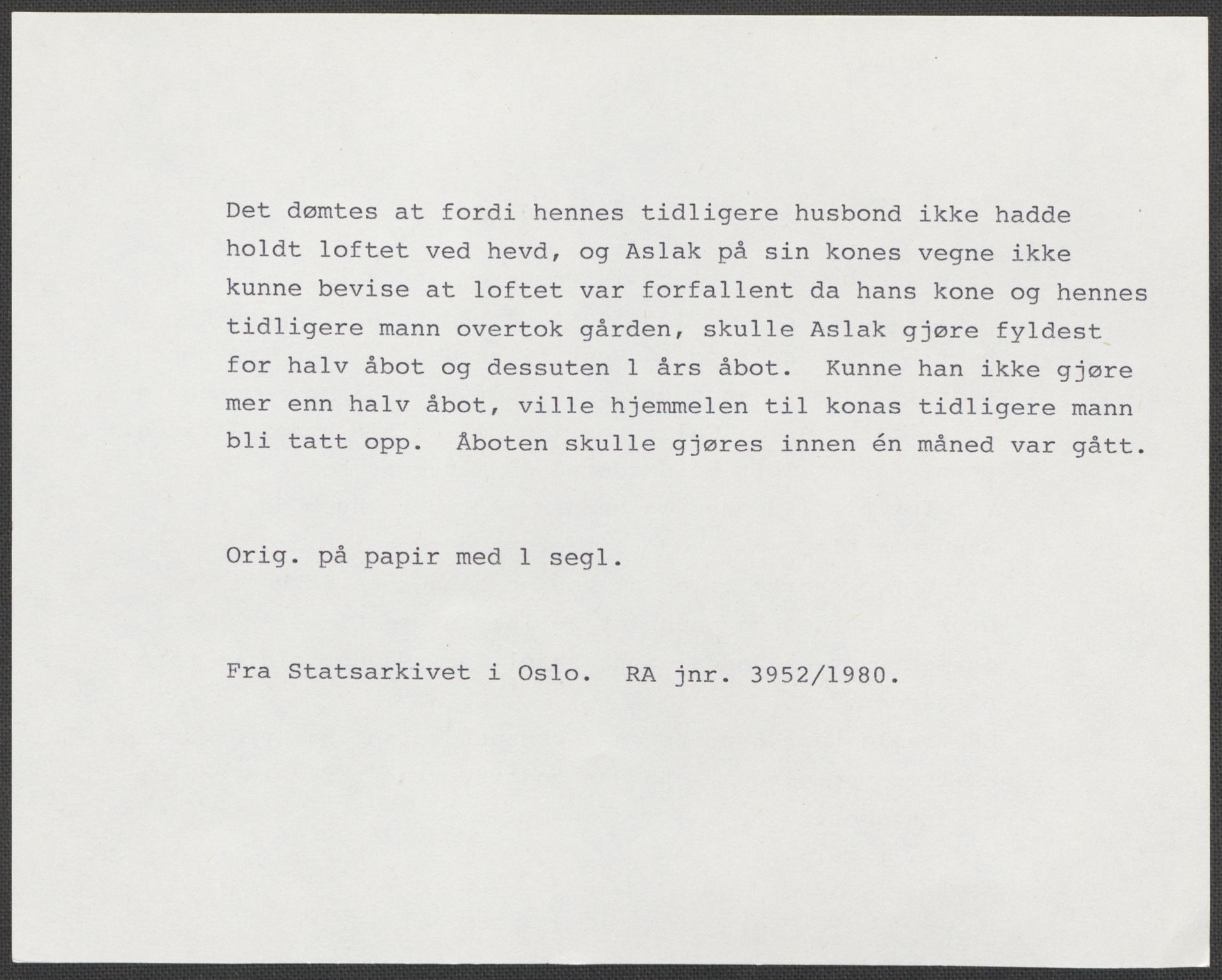 Riksarkivets diplomsamling, RA/EA-5965/F15/L0022: Prestearkiv - Vestfold, 1573-1670, p. 41