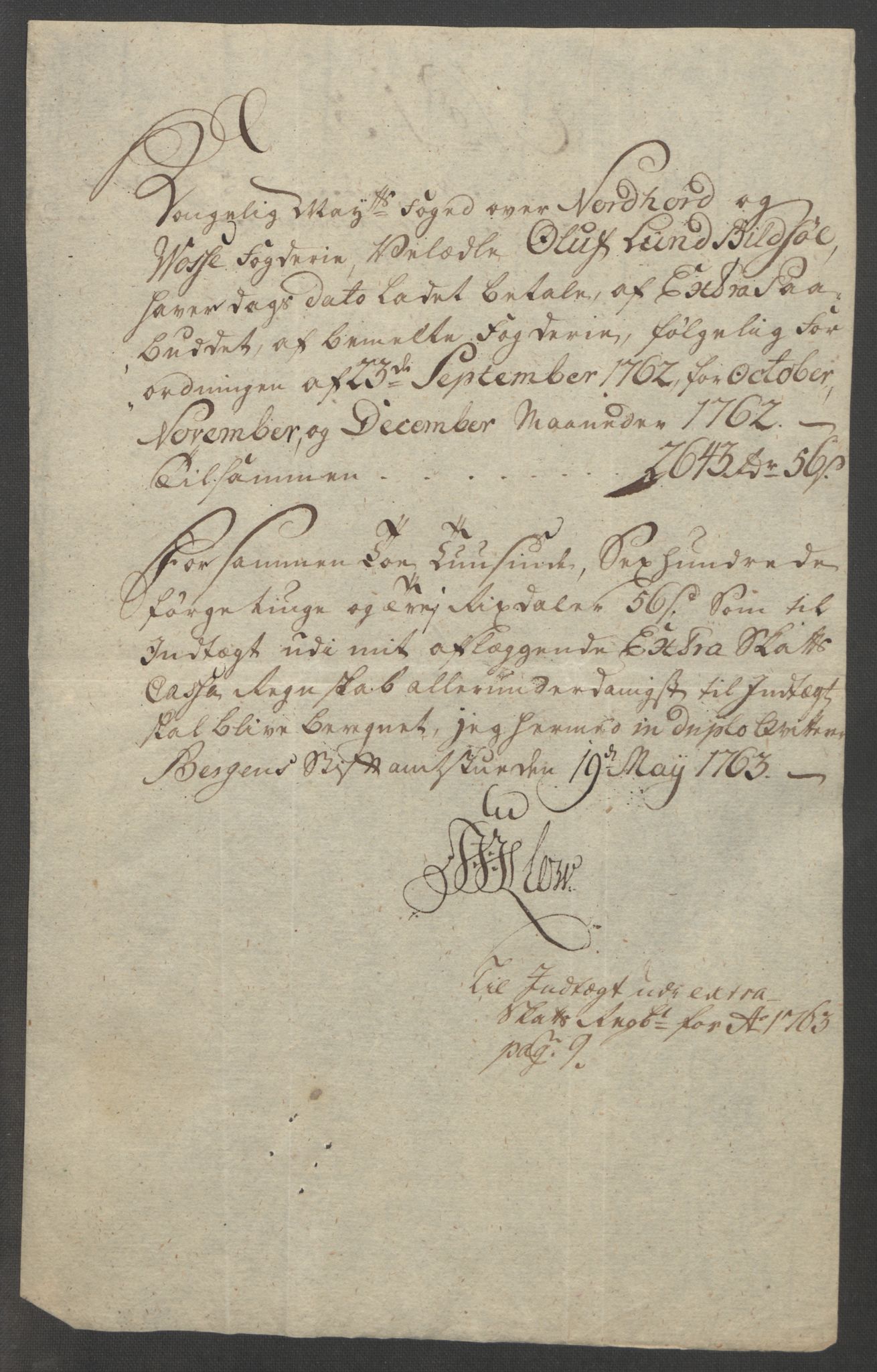 Rentekammeret inntil 1814, Reviderte regnskaper, Fogderegnskap, RA/EA-4092/R51/L3303: Ekstraskatten Nordhordland og Voss, 1762-1772, p. 17