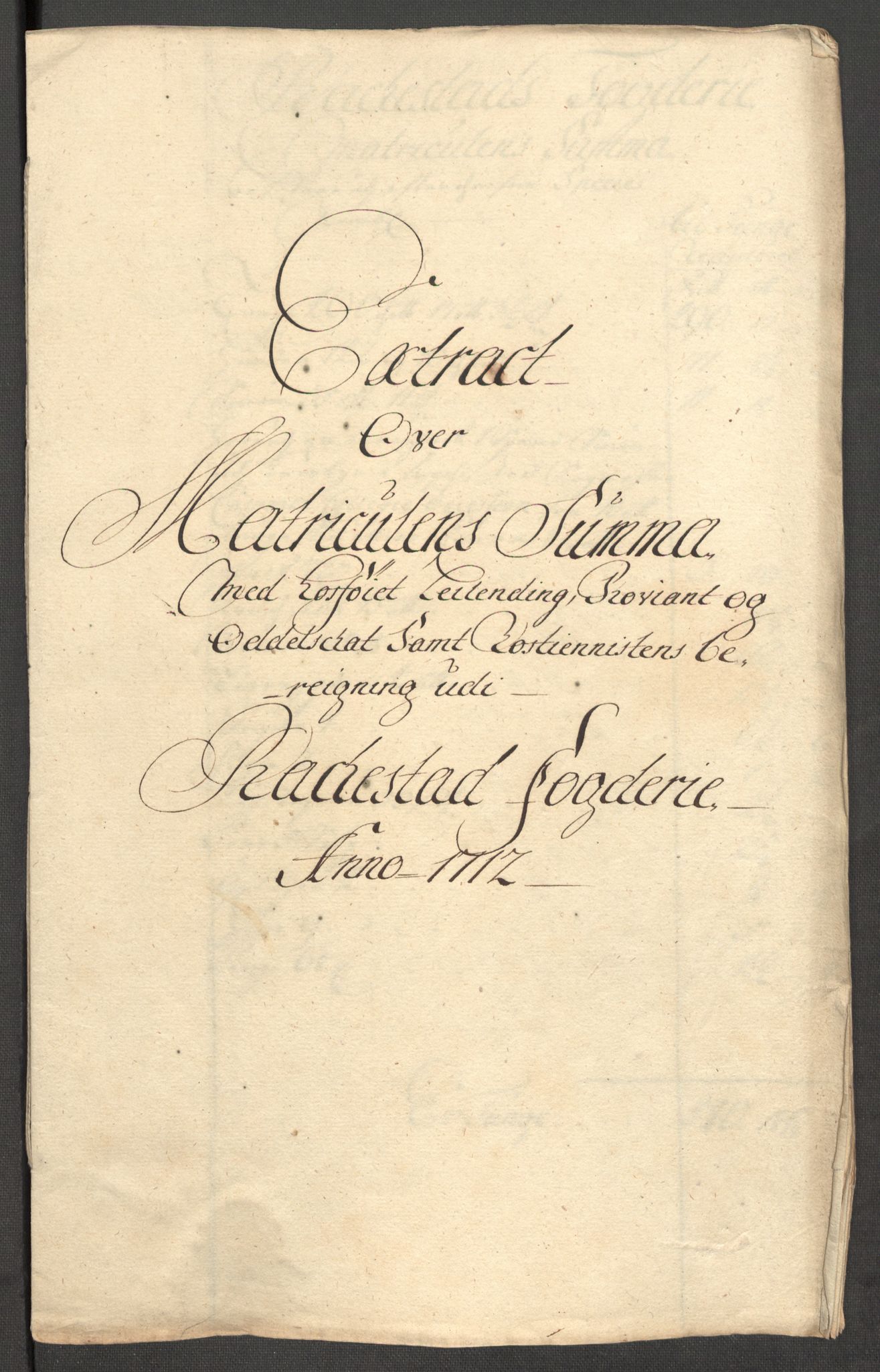 Rentekammeret inntil 1814, Reviderte regnskaper, Fogderegnskap, AV/RA-EA-4092/R07/L0305: Fogderegnskap Rakkestad, Heggen og Frøland, 1712, p. 285