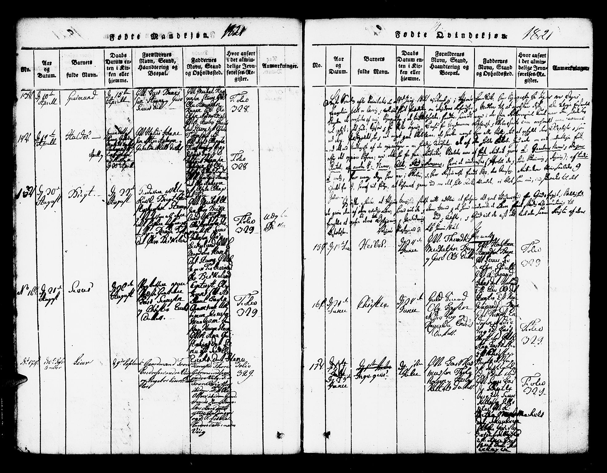 Kvam sokneprestembete, AV/SAB-A-76201/H/Haa: Parish register (official) no. A 6, 1818-1832, p. 14