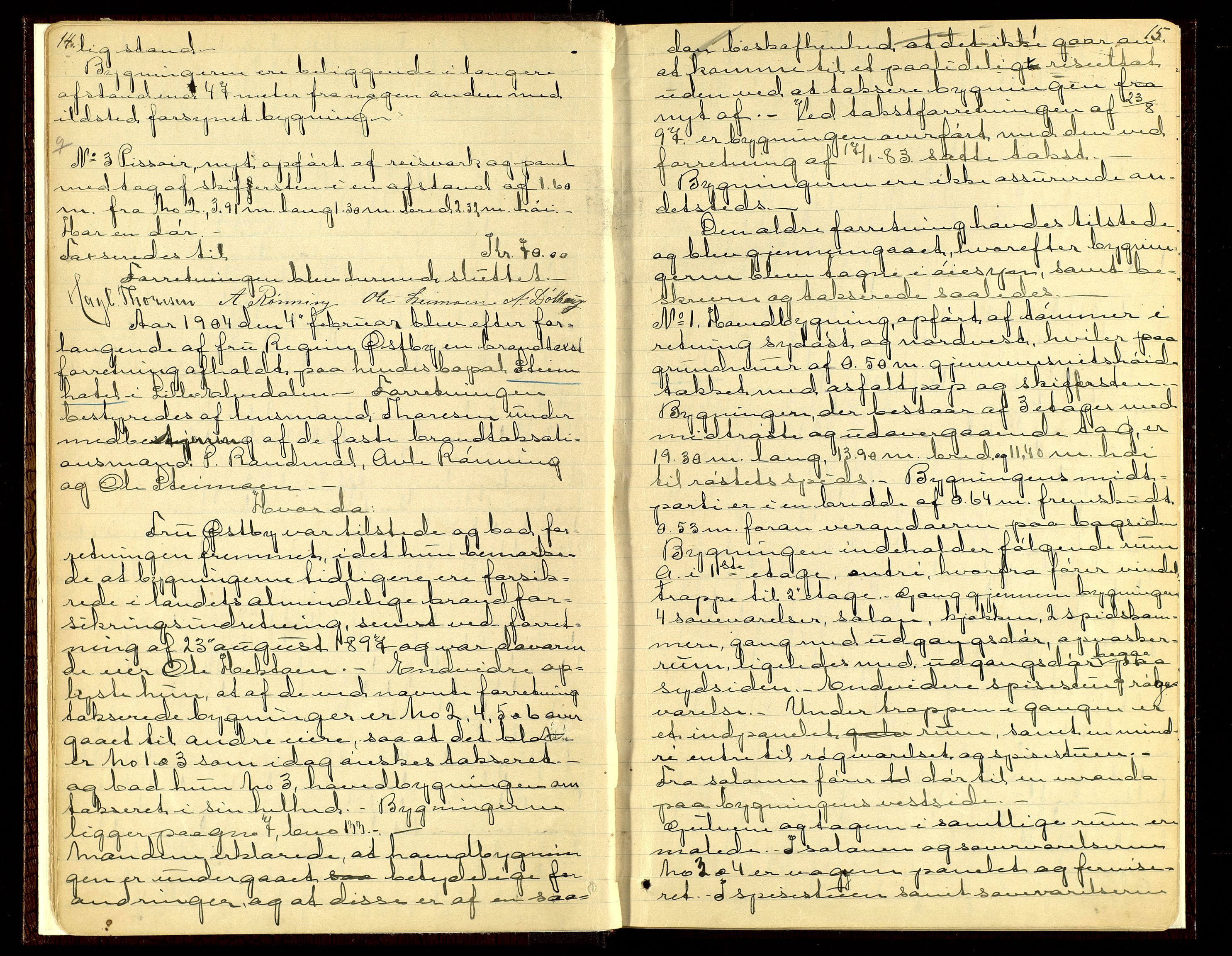 Norges Brannkasse, Alvdal og Folldal, AV/SAH-NBRANA-026/F/L0002: Branntakstprotokoll, 1899-1940, p. 14-15