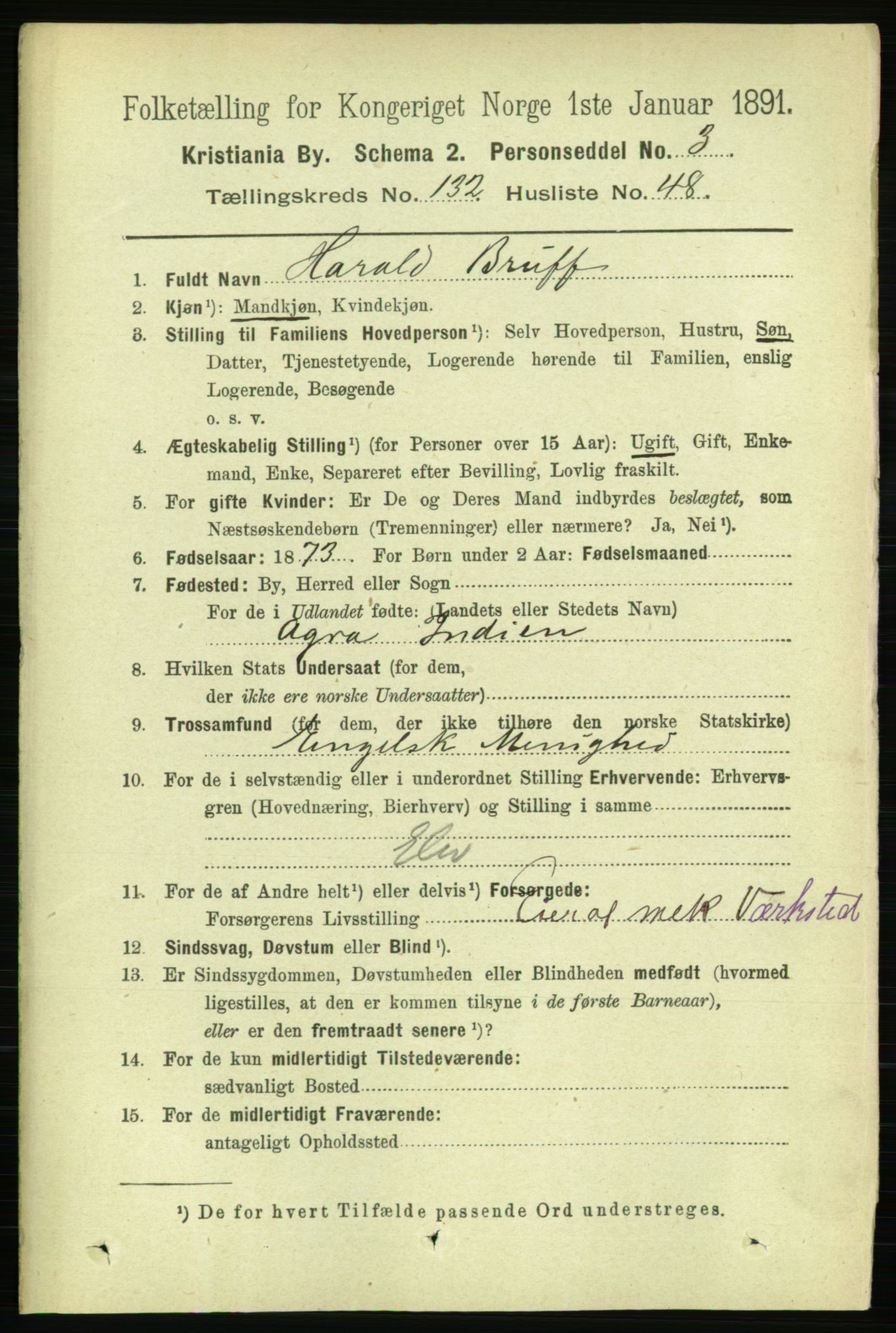 RA, 1891 census for 0301 Kristiania, 1891, p. 72158