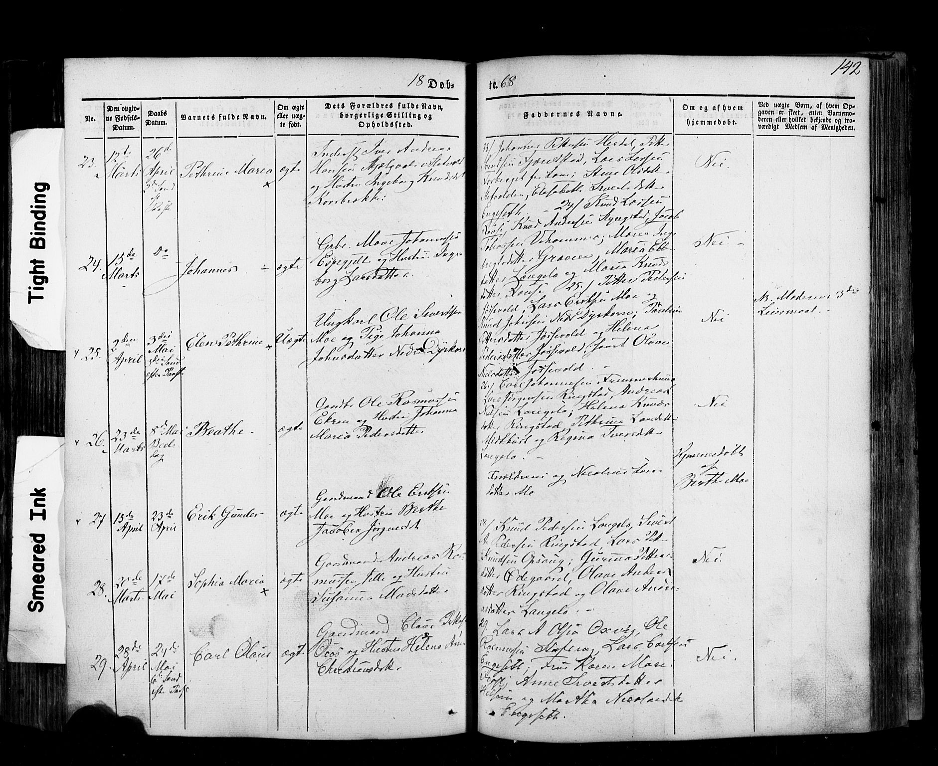 Ministerialprotokoller, klokkerbøker og fødselsregistre - Møre og Romsdal, AV/SAT-A-1454/520/L0275: Parish register (official) no. 520A05, 1844-1881, p. 142