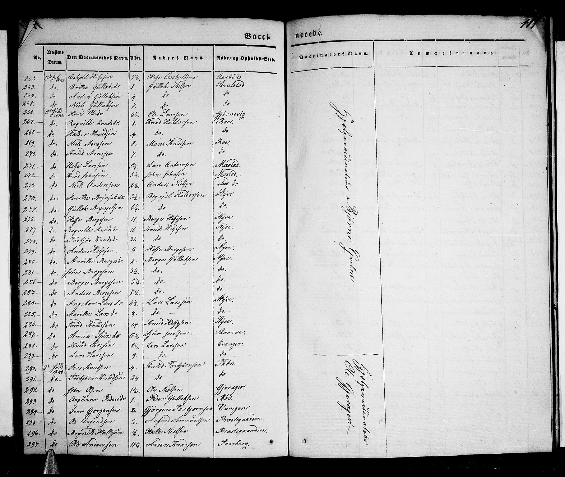 Voss sokneprestembete, AV/SAB-A-79001/H/Haa: Parish register (official) no. A 14, 1837-1847, p. 111