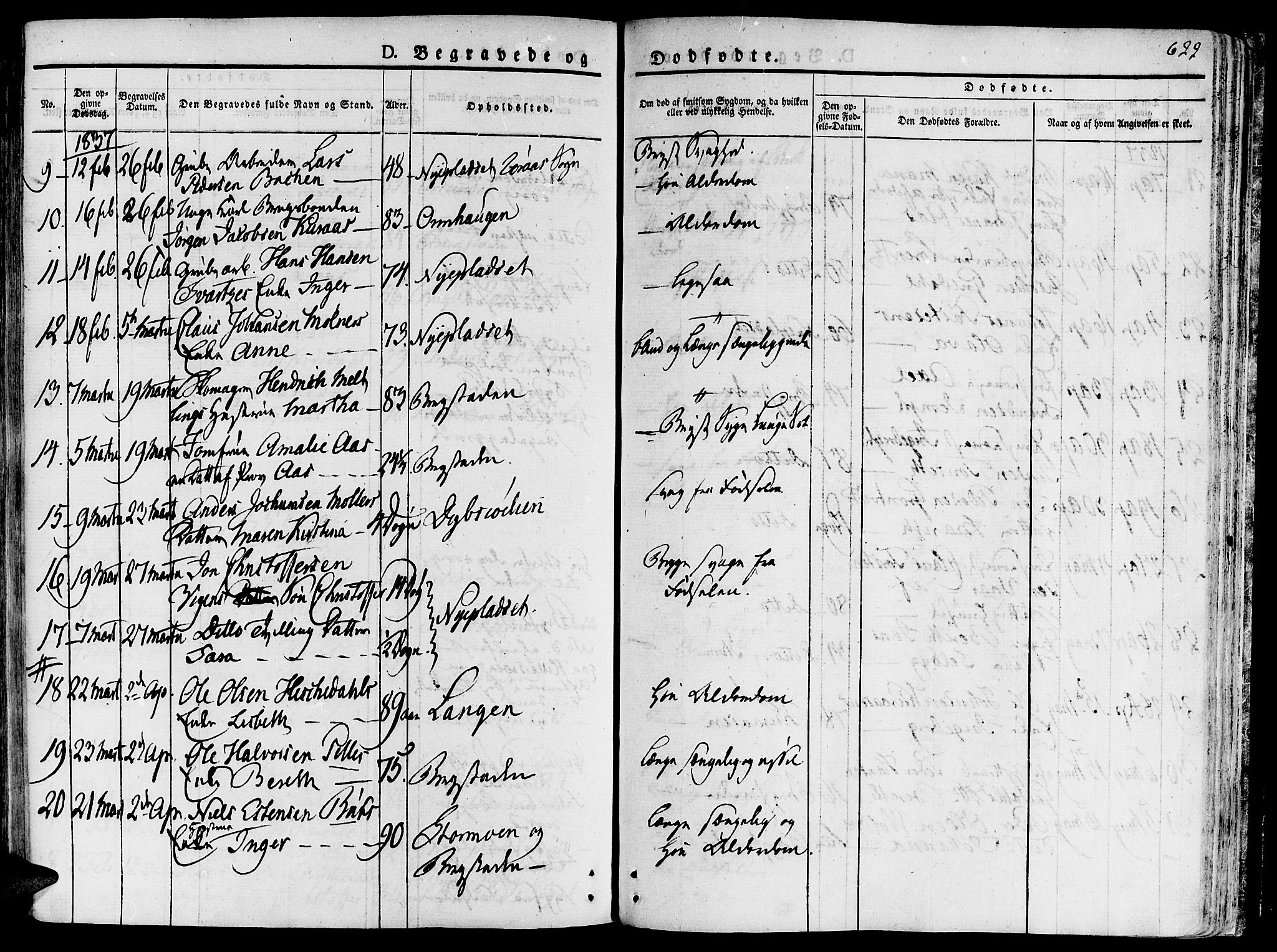 Ministerialprotokoller, klokkerbøker og fødselsregistre - Sør-Trøndelag, SAT/A-1456/681/L0930: Parish register (official) no. 681A08, 1829-1844, p. 622
