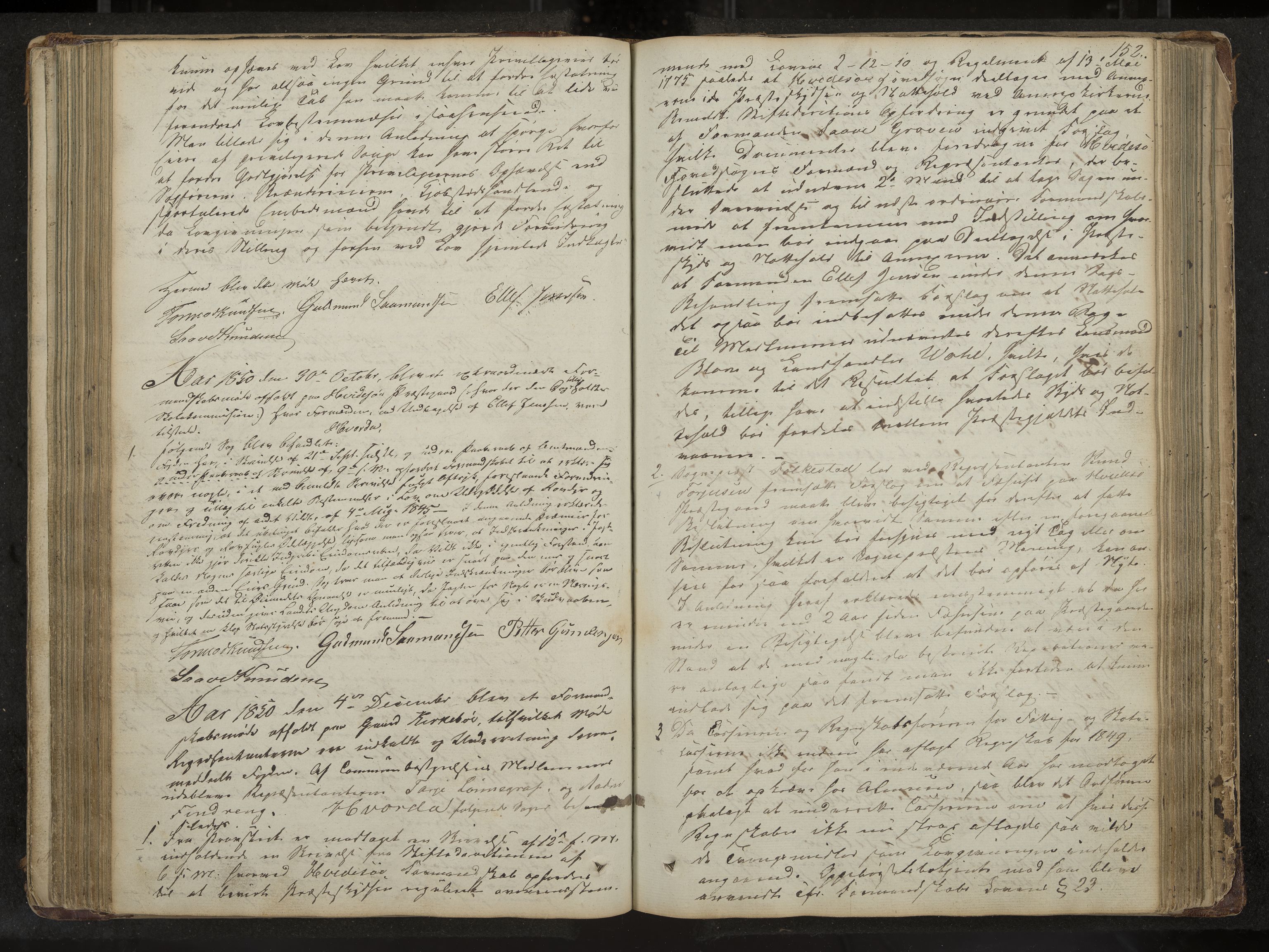 Kviteseid formannskap og sentraladministrasjon, IKAK/0829021/A/Aa/L0001: Møtebok med register, 1837-1866, p. 152