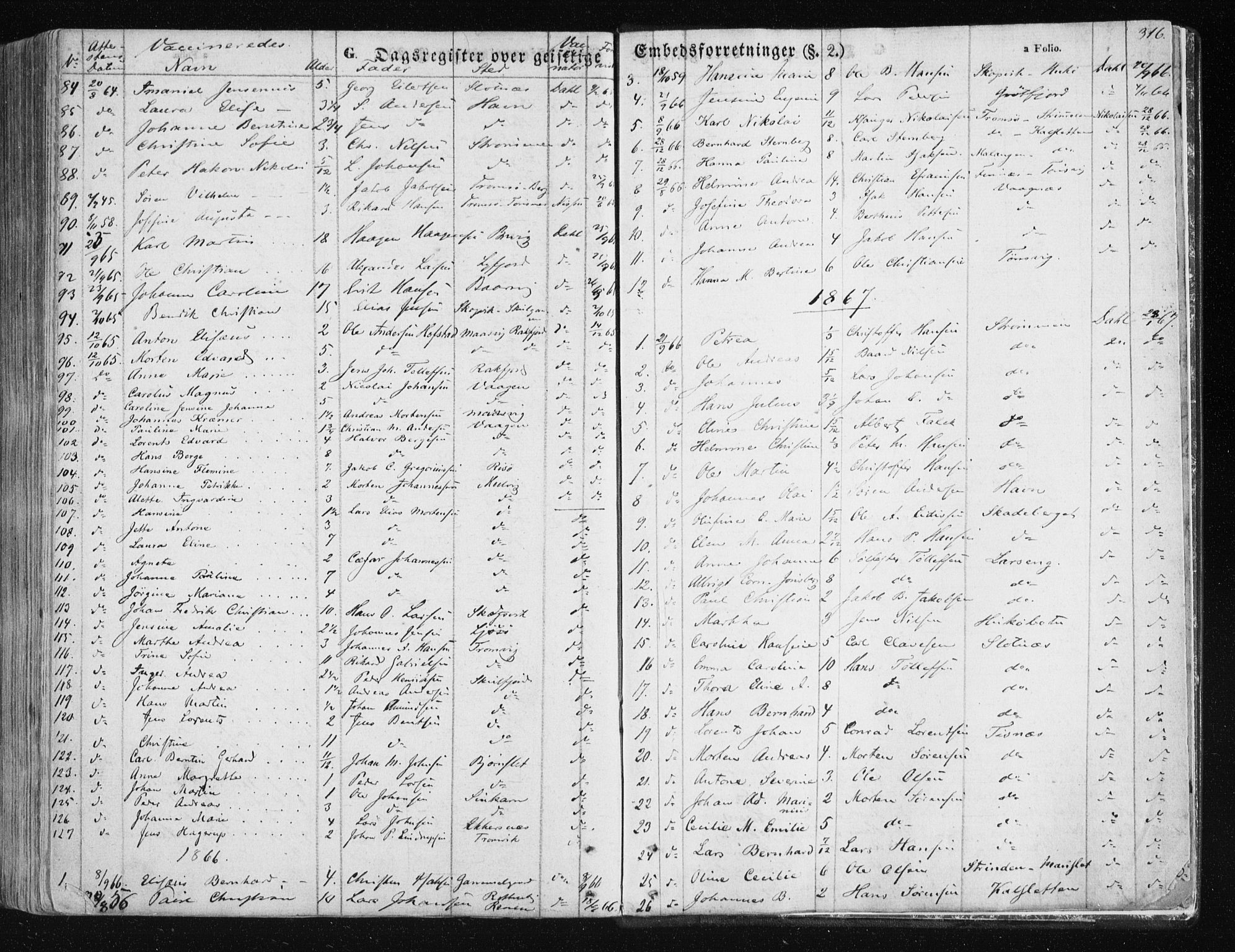 Tromsøysund sokneprestkontor, SATØ/S-1304/G/Ga/L0001kirke: Parish register (official) no. 1, 1856-1867, p. 316