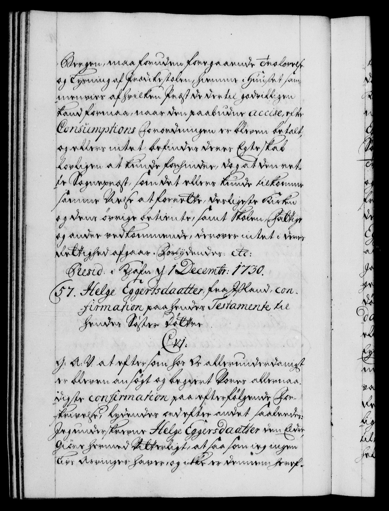 Danske Kanselli 1572-1799, AV/RA-EA-3023/F/Fc/Fca/Fcaa/L0027: Norske registre, 1730-1732, p. 40b