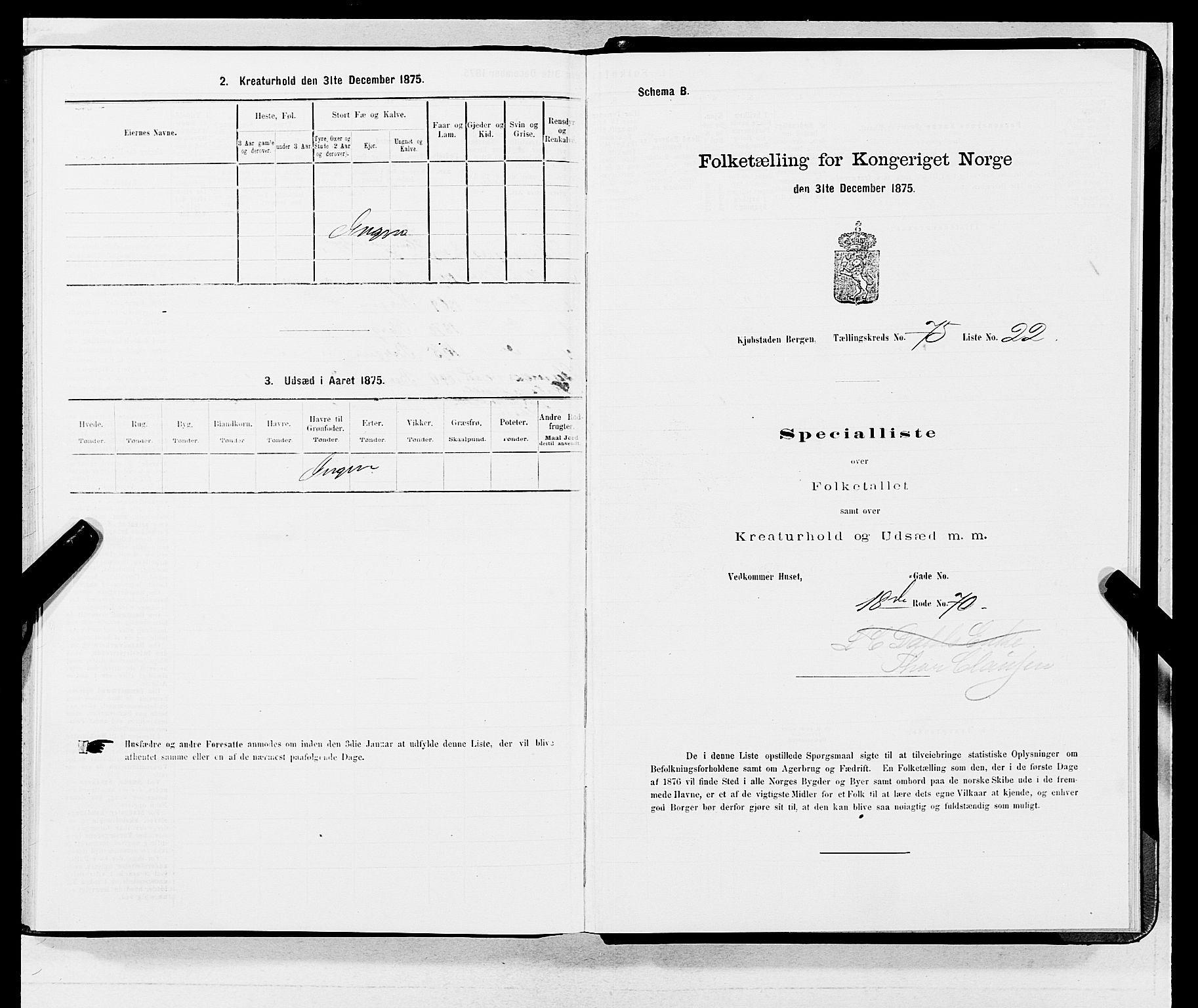 SAB, 1875 census for 1301 Bergen, 1875, p. 4056