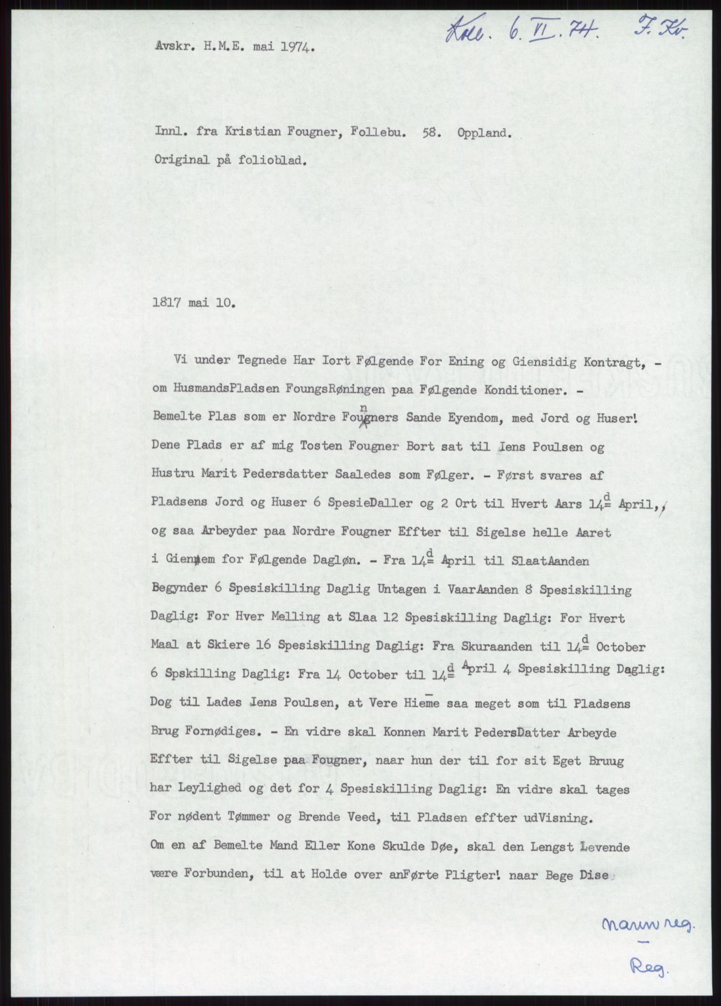 Samlinger til kildeutgivelse, Diplomavskriftsamlingen, AV/RA-EA-4053/H/Ha, p. 2167