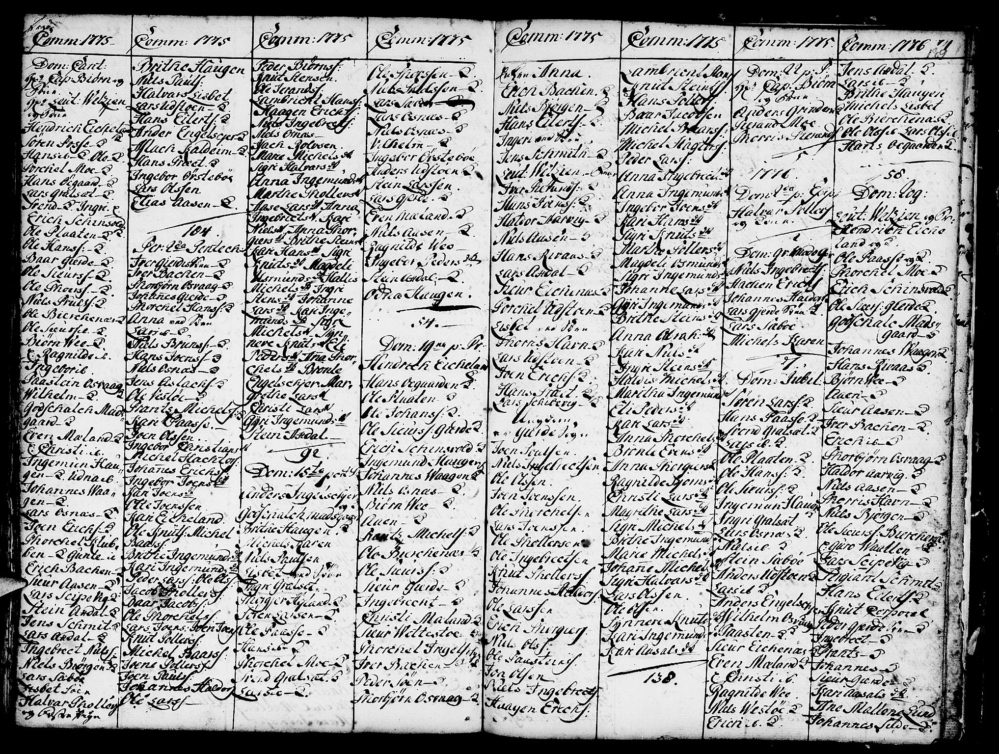 Etne sokneprestembete, SAB/A-75001/H/Haa: Parish register (official) no. A 3 /3, 1755-1782, p. 189