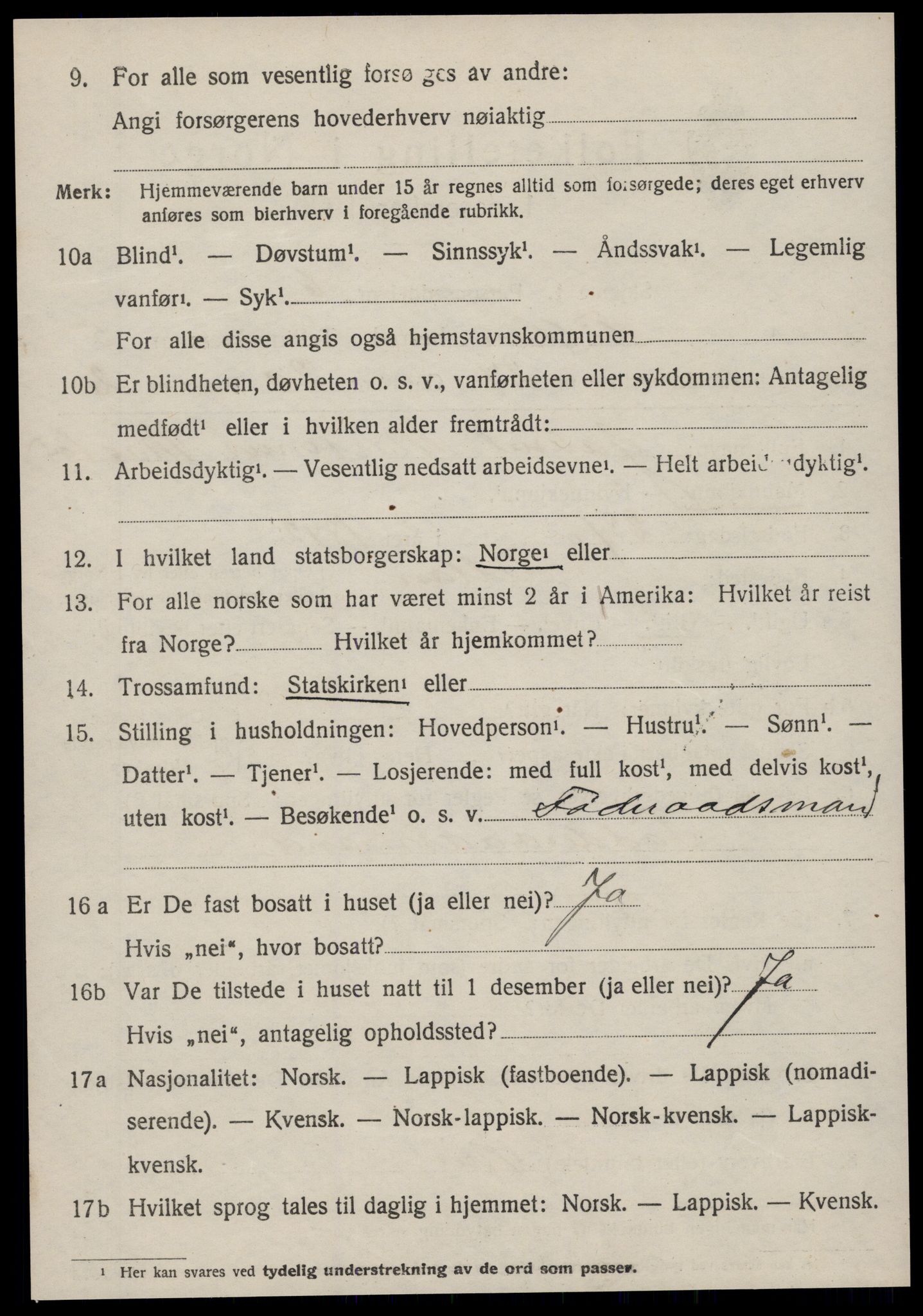 SAT, 1920 census for Fillan, 1920, p. 2633