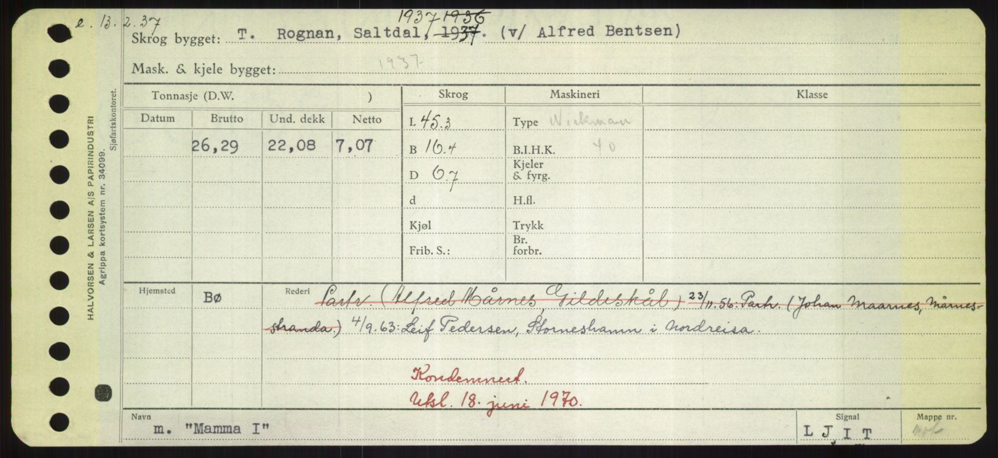 Sjøfartsdirektoratet med forløpere, Skipsmålingen, AV/RA-S-1627/H/Hd/L0024: Fartøy, M-Mim, p. 159