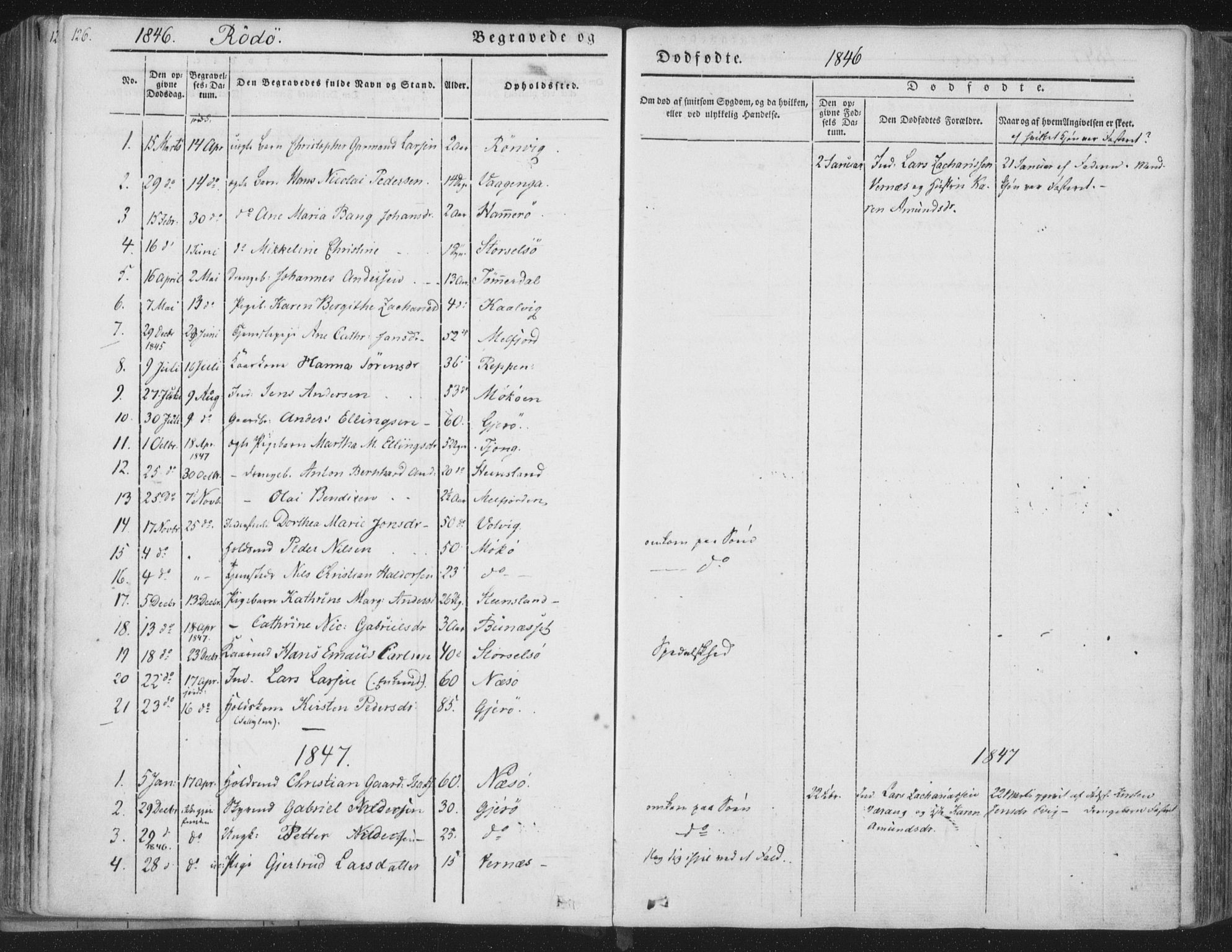 Ministerialprotokoller, klokkerbøker og fødselsregistre - Nordland, SAT/A-1459/841/L0604: Parish register (official) no. 841A09 /1, 1845-1862, p. 126