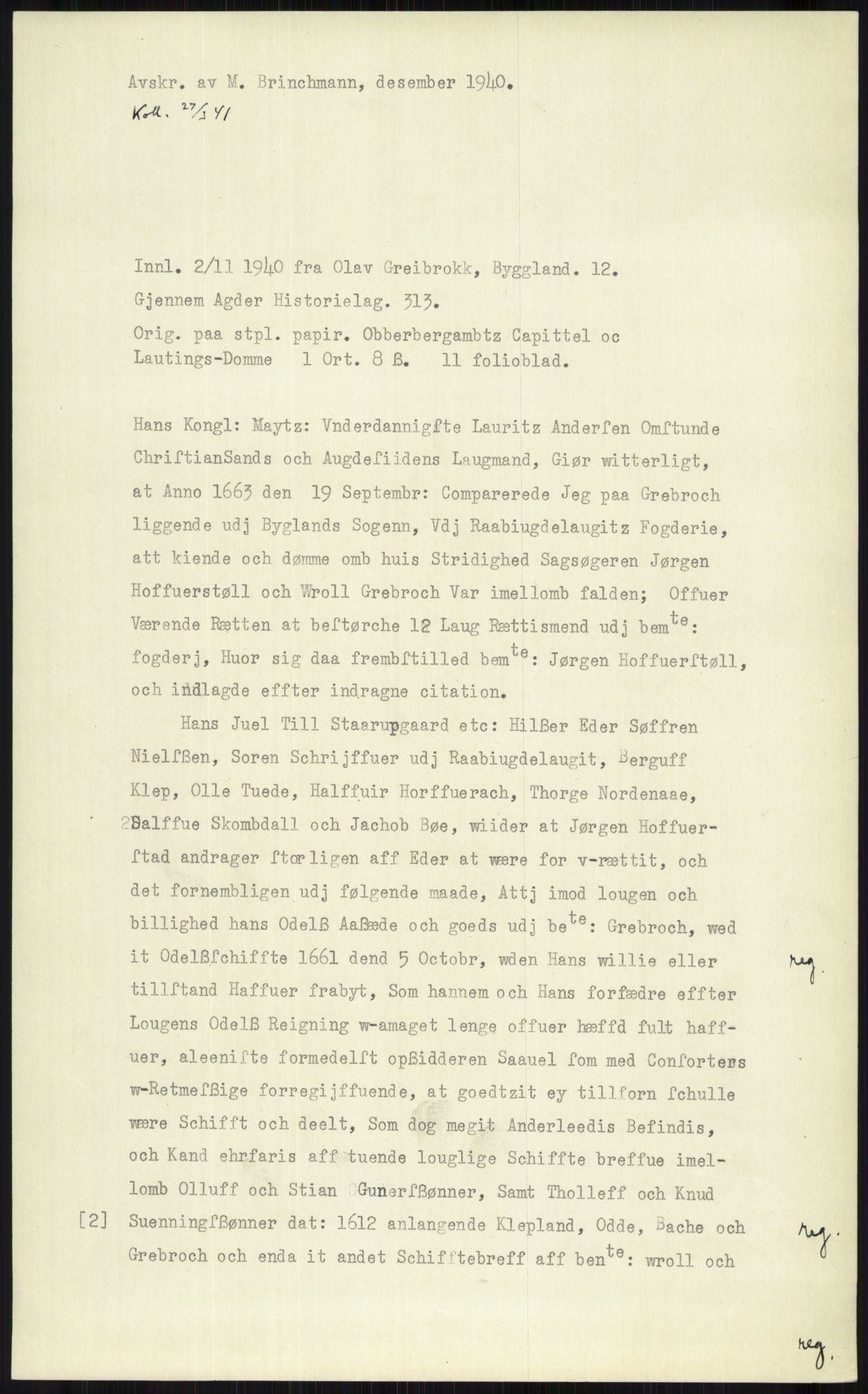 Samlinger til kildeutgivelse, Diplomavskriftsamlingen, AV/RA-EA-4053/H/Ha, p. 909