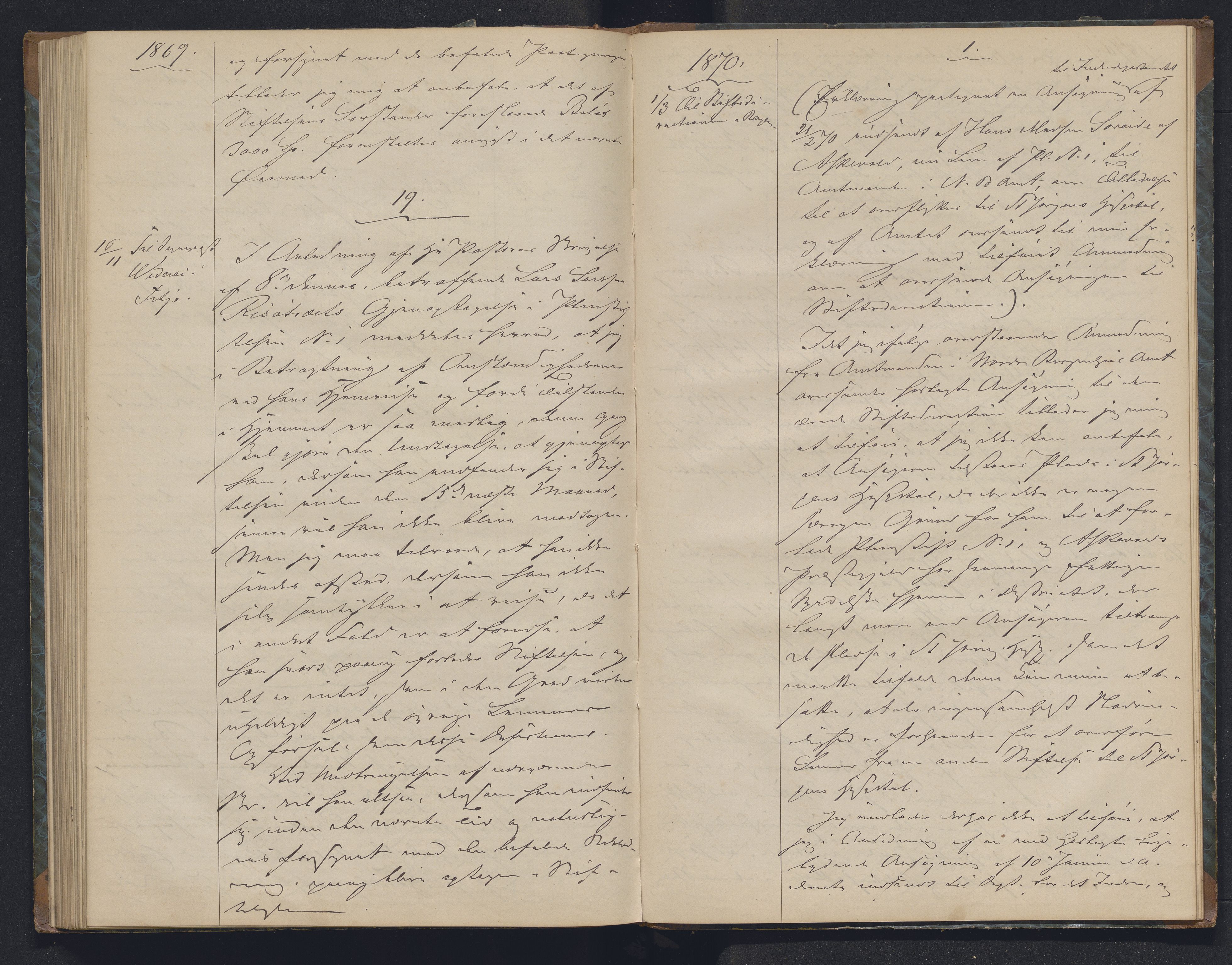 Lepraarkiver - Overlegen for den spedalske sykdom, AV/SAB-A-61001/B.b/L0006: Kopibok, 1860-1874