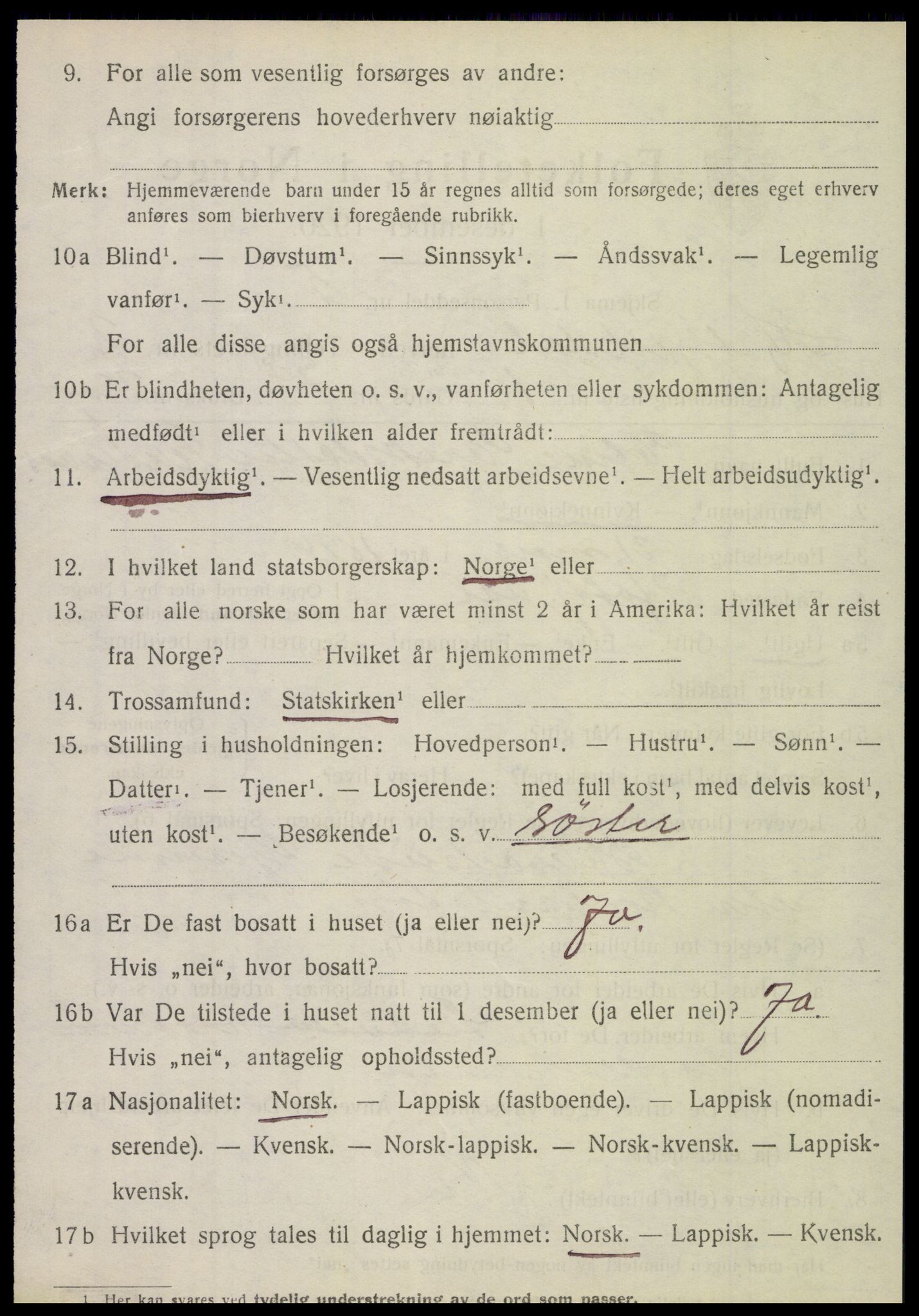 SAT, 1920 census for Hattfjelldal, 1920, p. 555