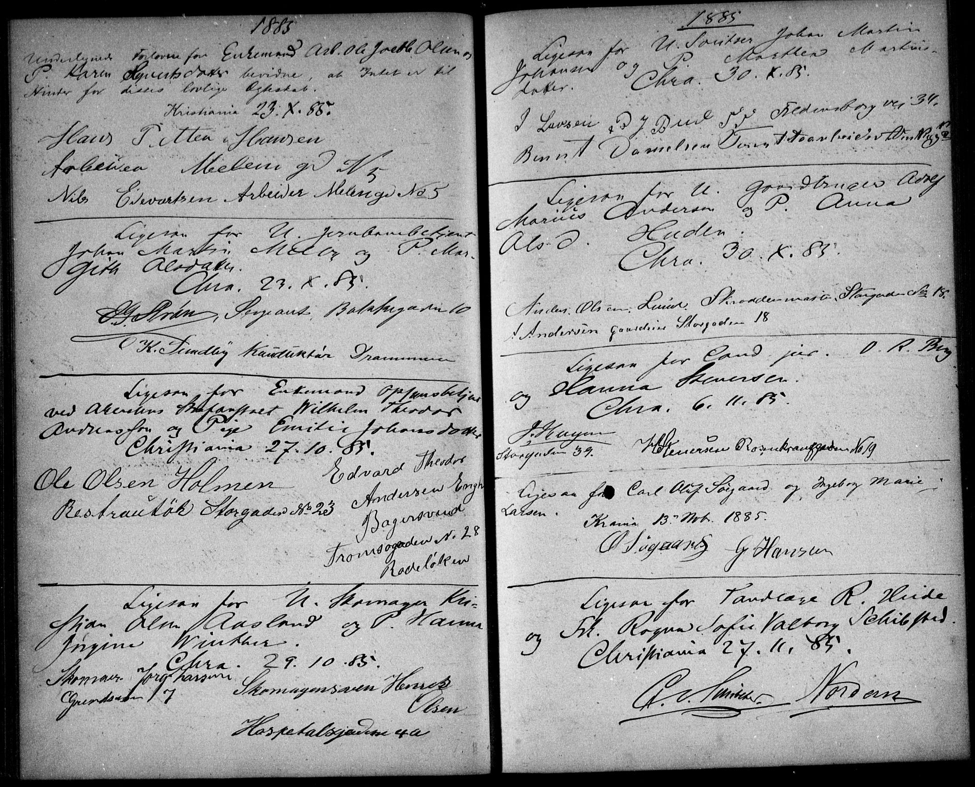 Johannes prestekontor Kirkebøker, AV/SAO-A-10852/H/Ha/L0002: Banns register no. 2, 1890-1894