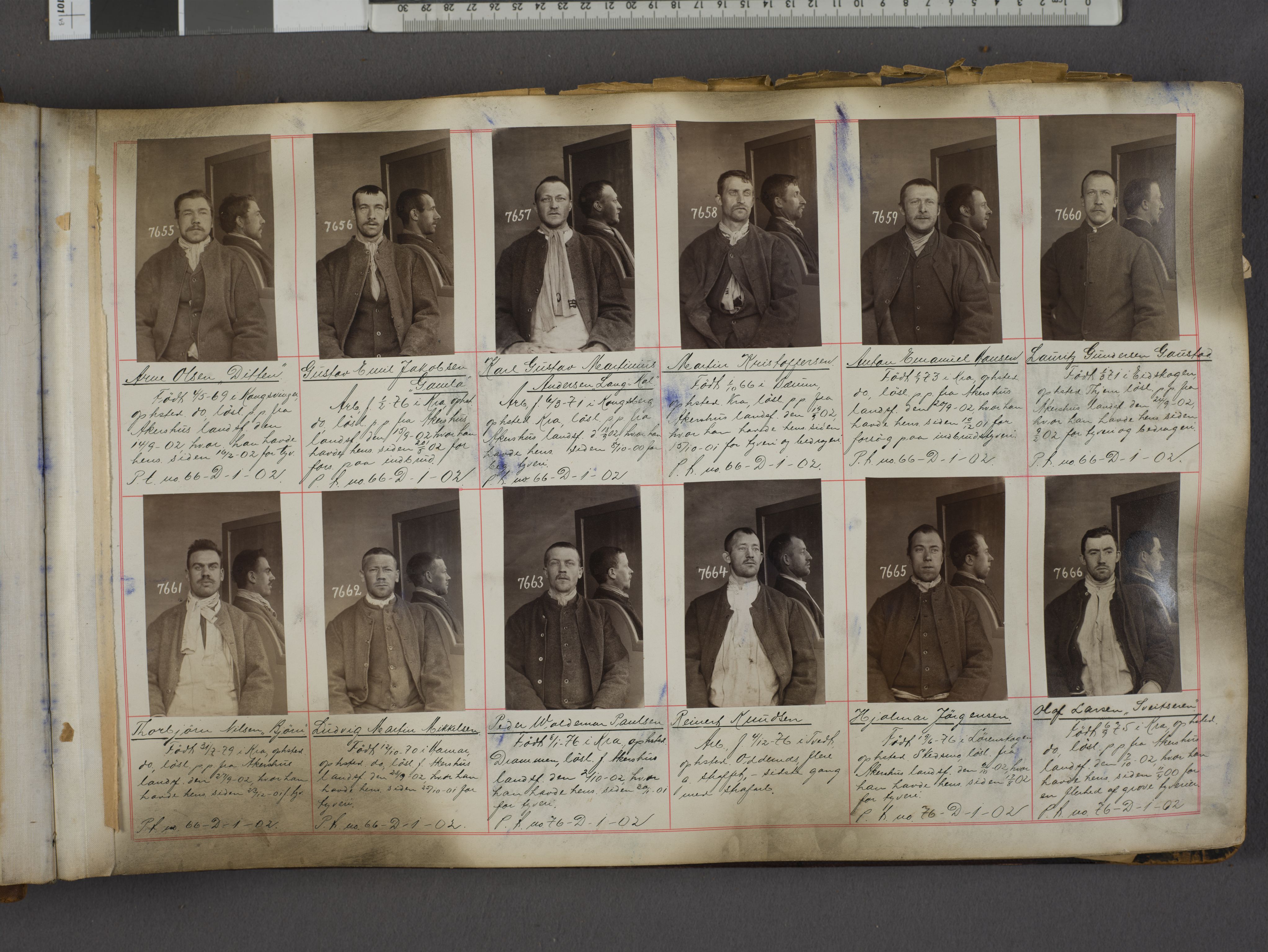 Oslo politikammer, Kriminalavdelingen, AV/SAO-A-11137/U/Ua/L0008: Forbryteralbum, 1902-1904, p. 1