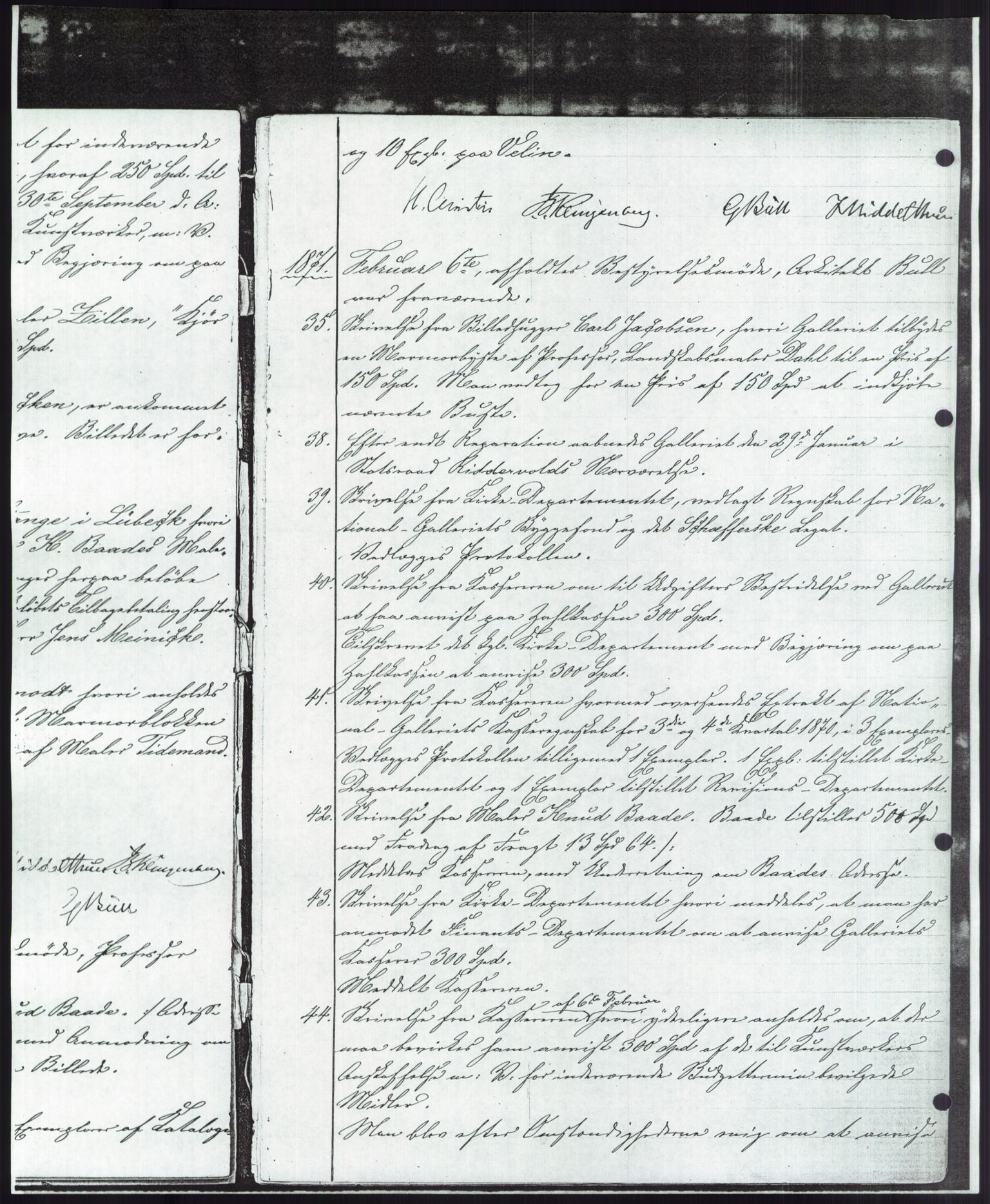 Nasjonalgalleriet, NMFK/NG-1000/A/Aa/L0001: Forhandlingsprotokoll 1869-1877, 1869-1877, p. 16