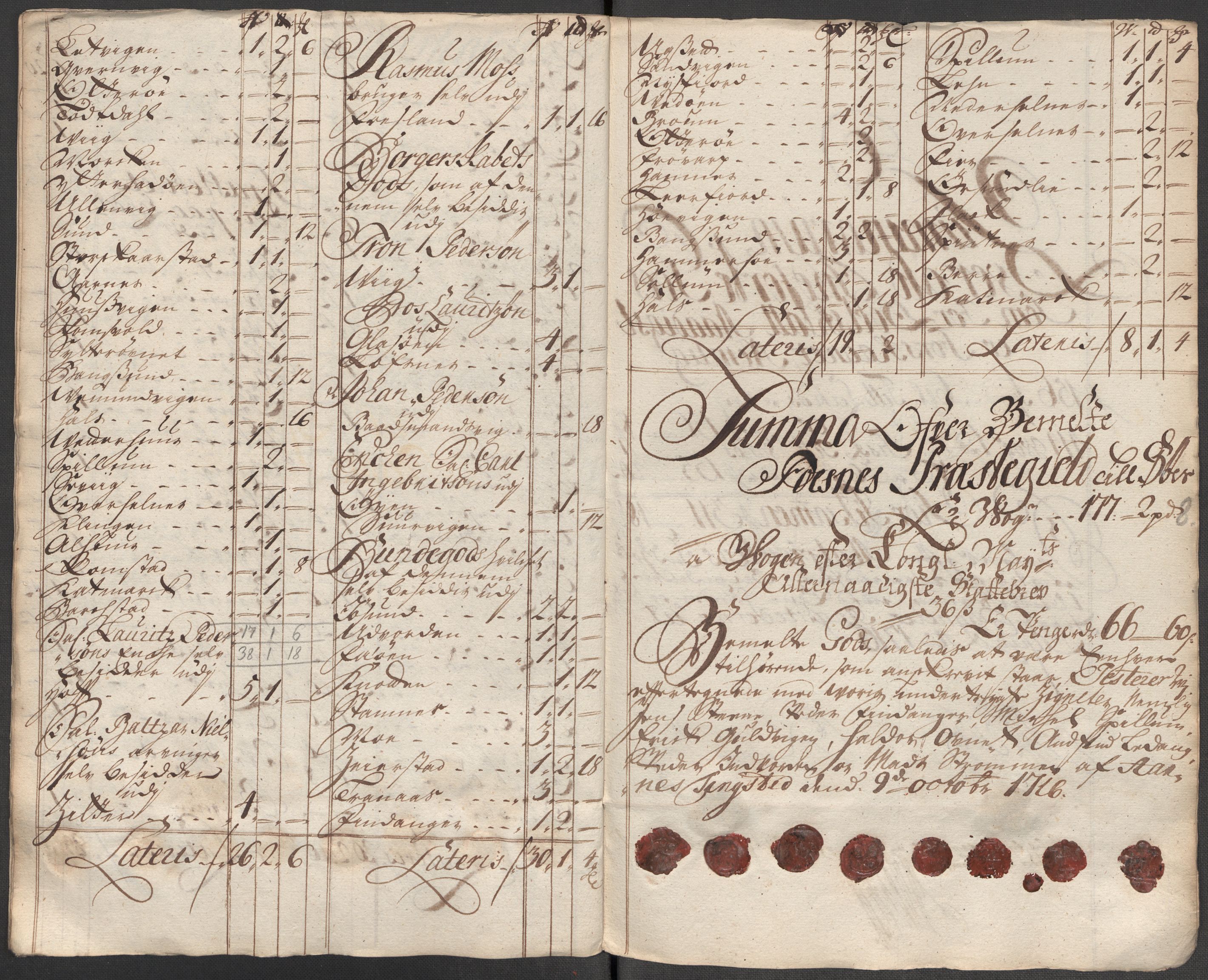 Rentekammeret inntil 1814, Reviderte regnskaper, Fogderegnskap, AV/RA-EA-4092/R64/L4437: Fogderegnskap Namdal, 1716, p. 212