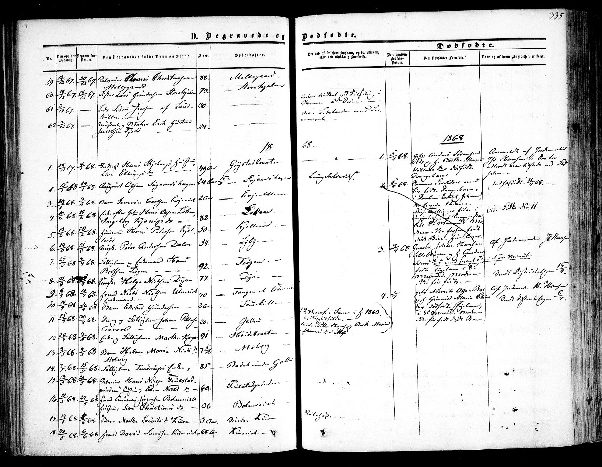 Rygge prestekontor Kirkebøker, SAO/A-10084b/F/Fa/L0005: Parish register (official) no. 5, 1852-1871, p. 335