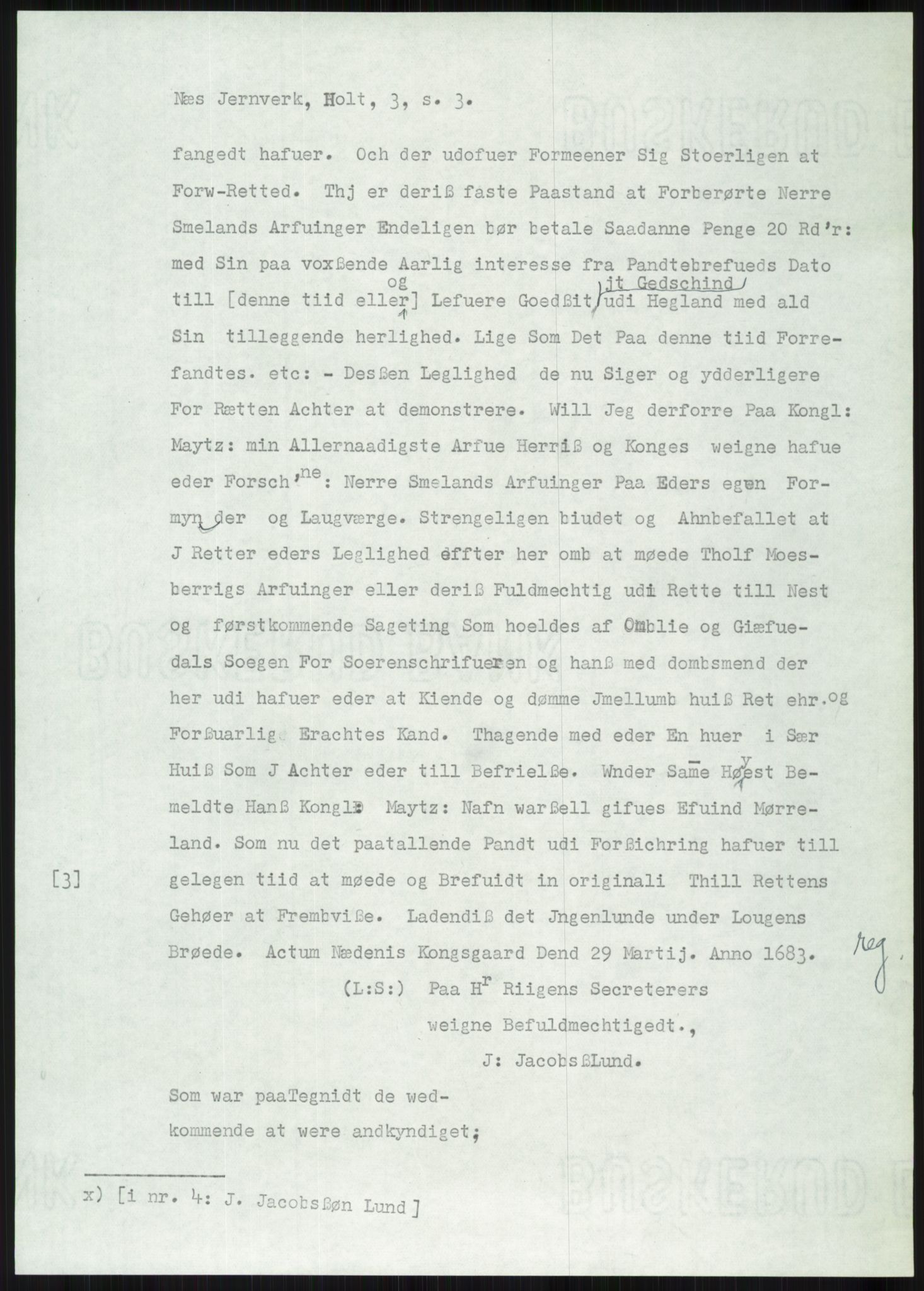 Samlinger til kildeutgivelse, Diplomavskriftsamlingen, AV/RA-EA-4053/H/Ha, p. 3245