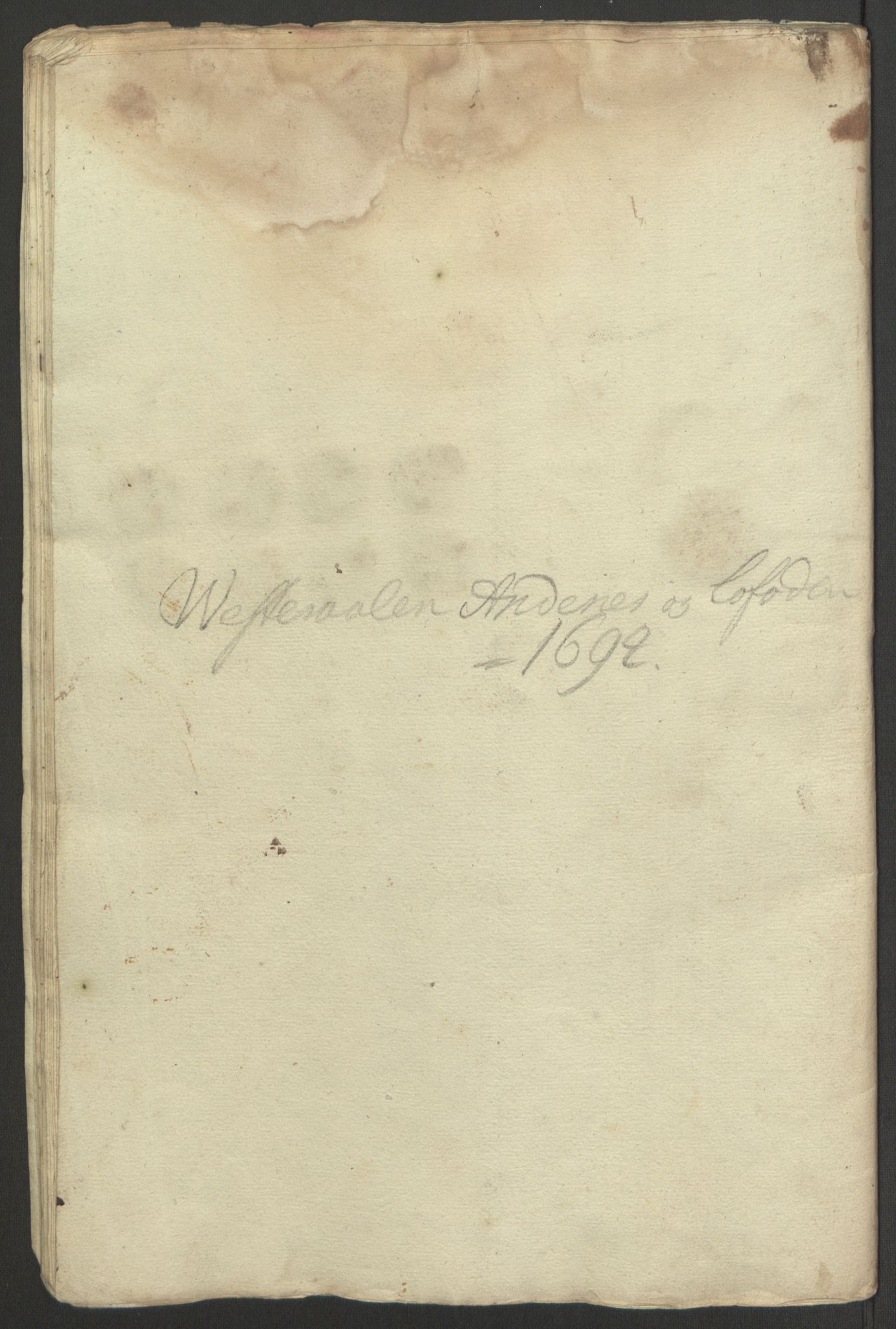 Rentekammeret inntil 1814, Reviderte regnskaper, Fogderegnskap, RA/EA-4092/R67/L4677: Fogderegnskap Vesterålen, Andenes og Lofoten, 1694-1695, p. 135
